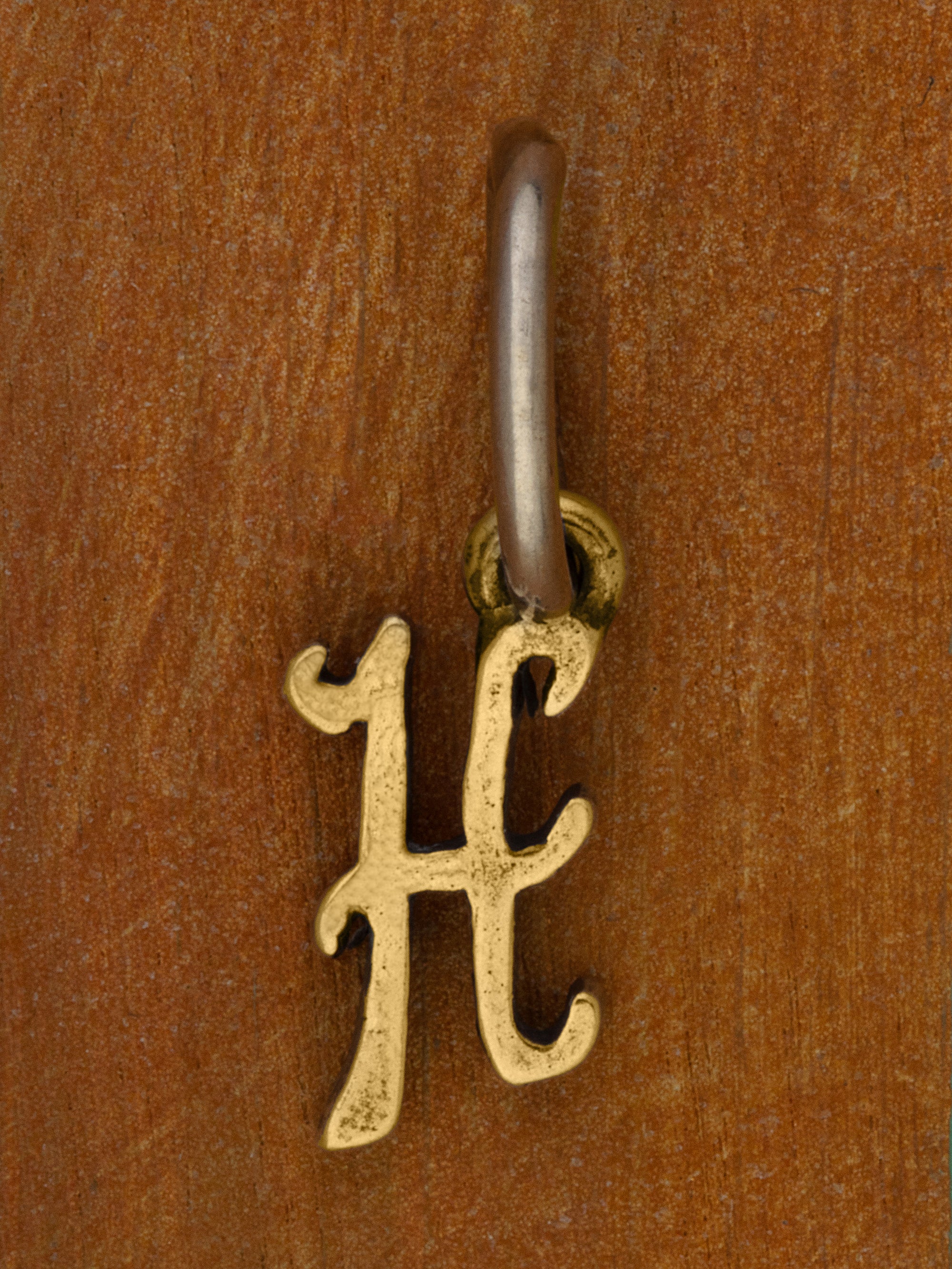 Artful Letter 14K Yellow Gold Charm