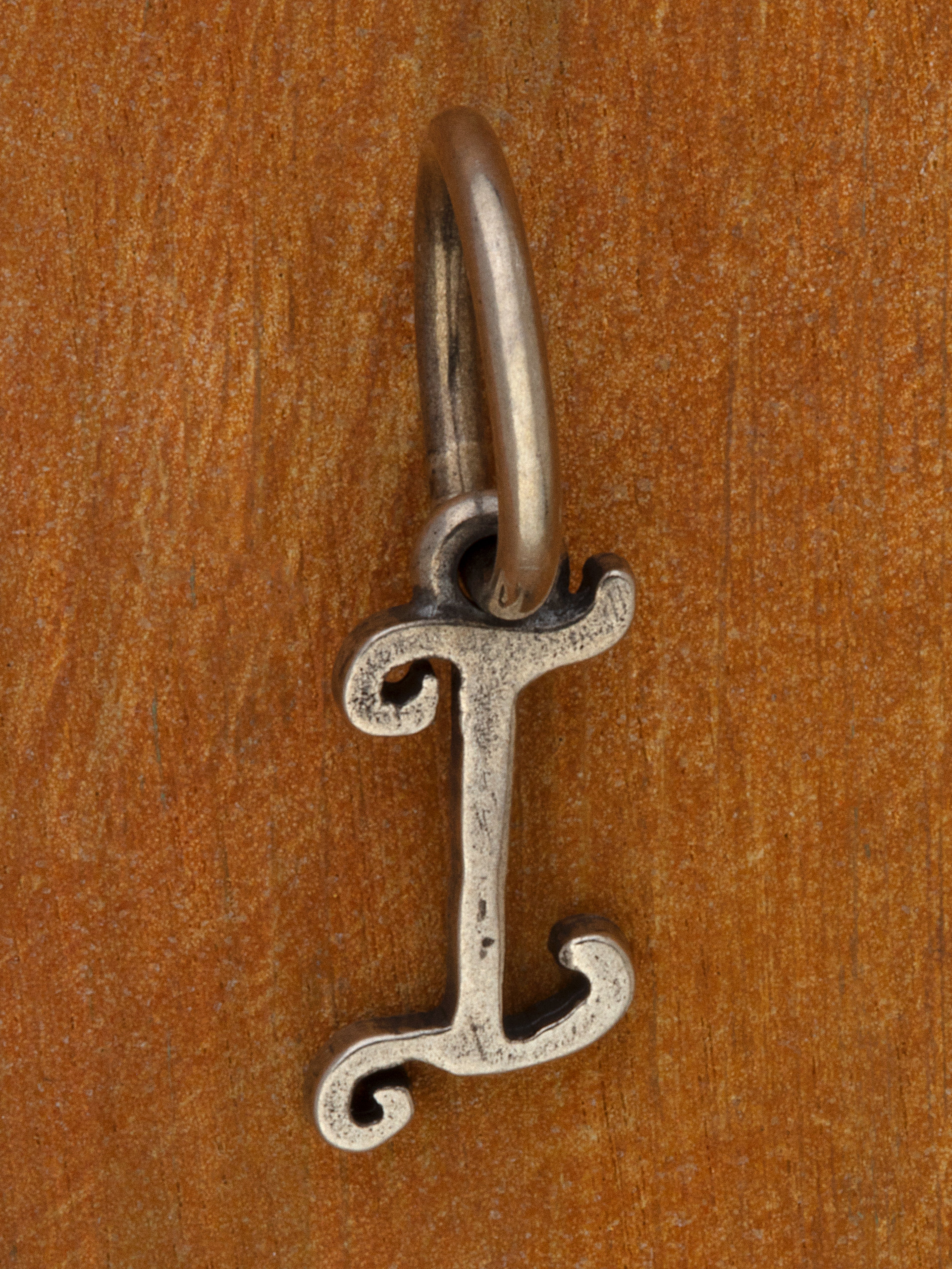 Artful Letter Silver Charm