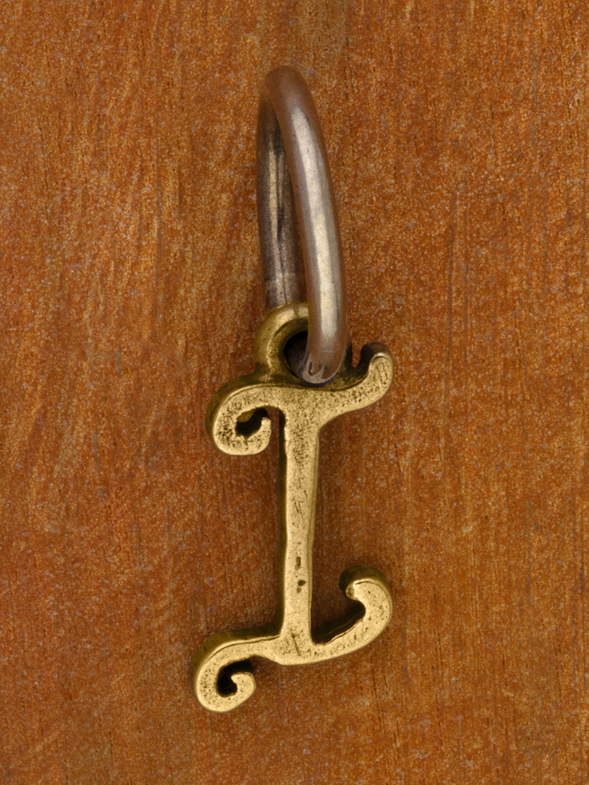 Artful Letter 14K Yellow Gold Charm