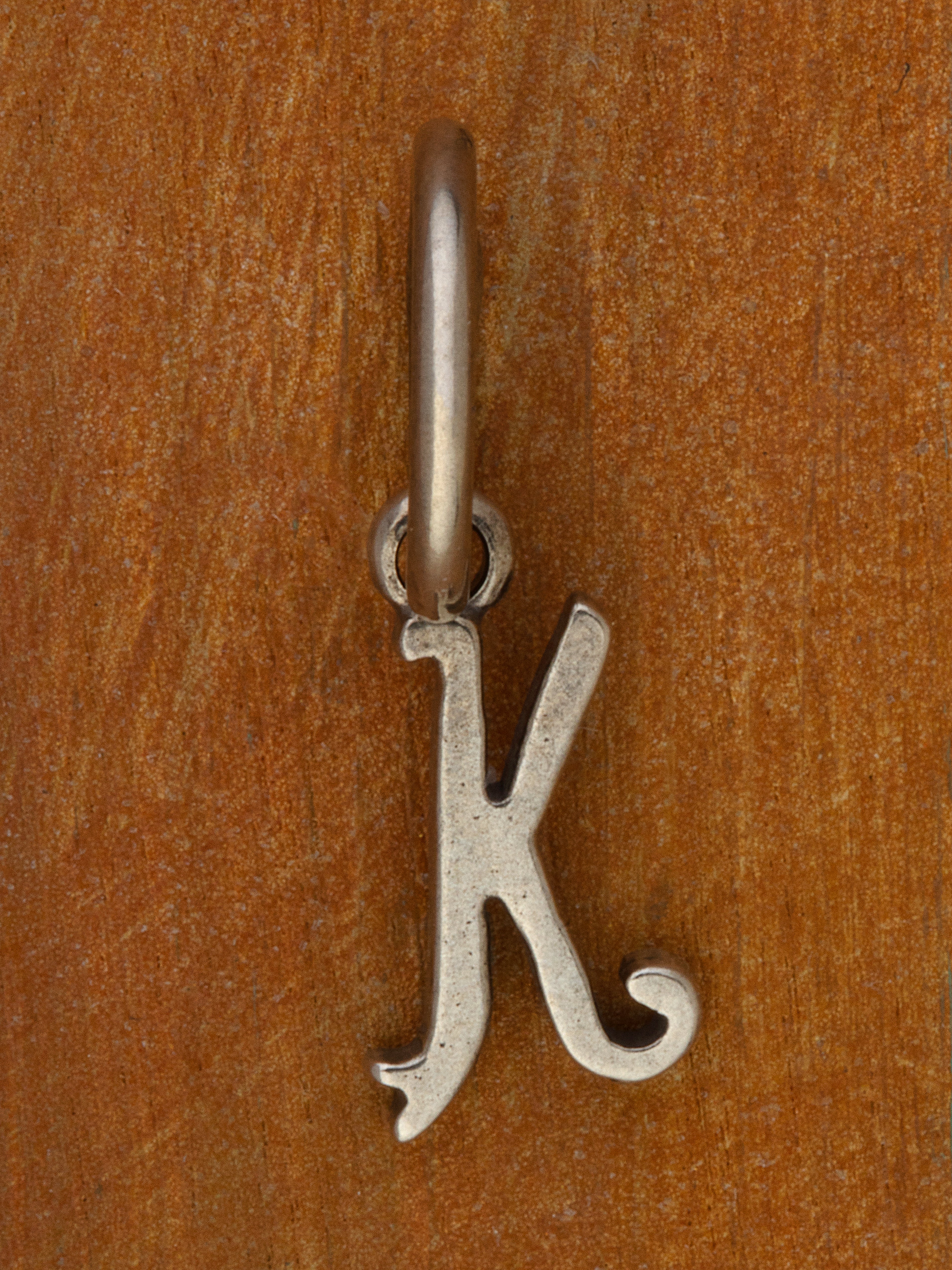 Artful Letter Silver Charm