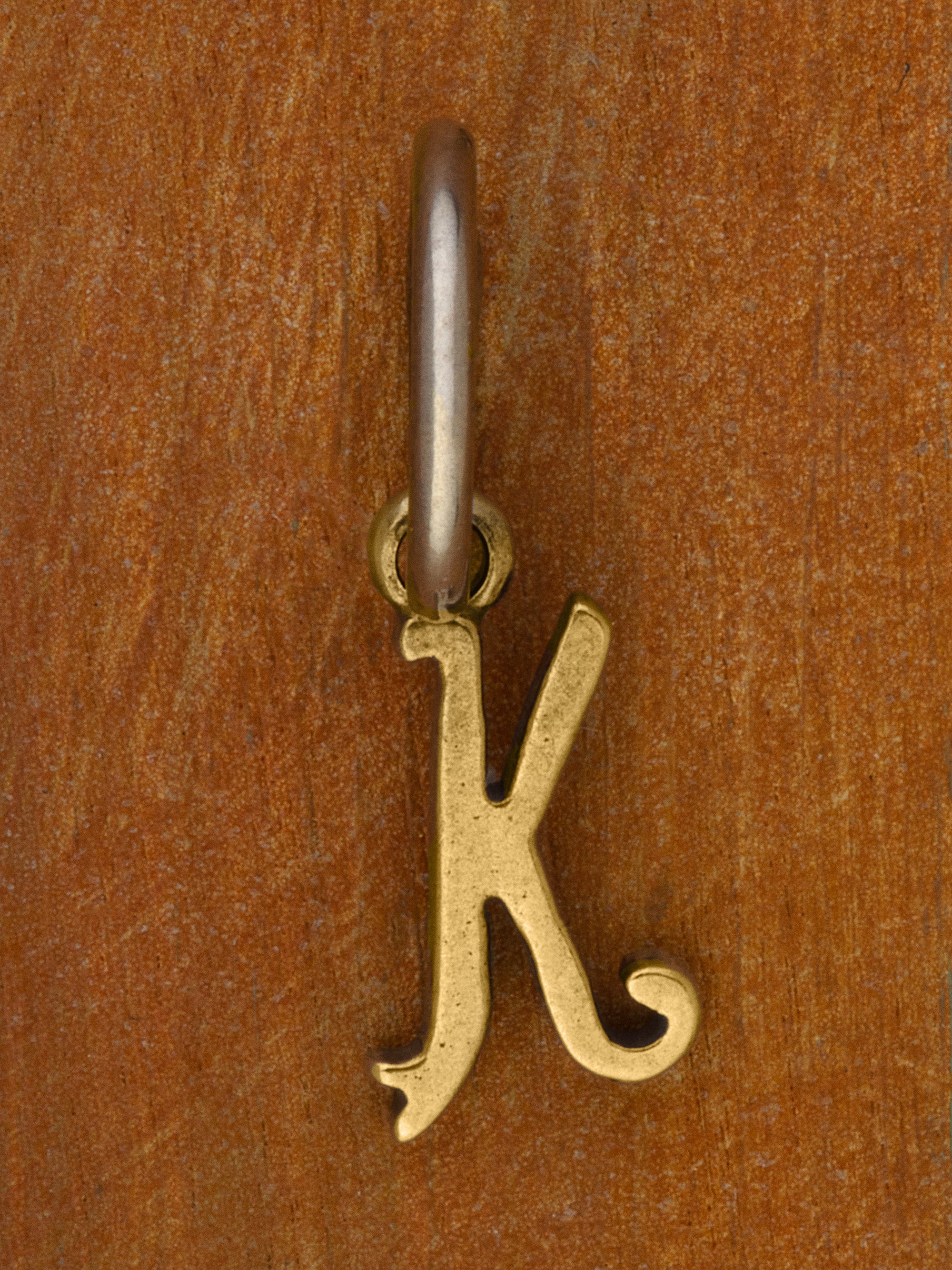 Artful Letter 14K Yellow Gold Charm
