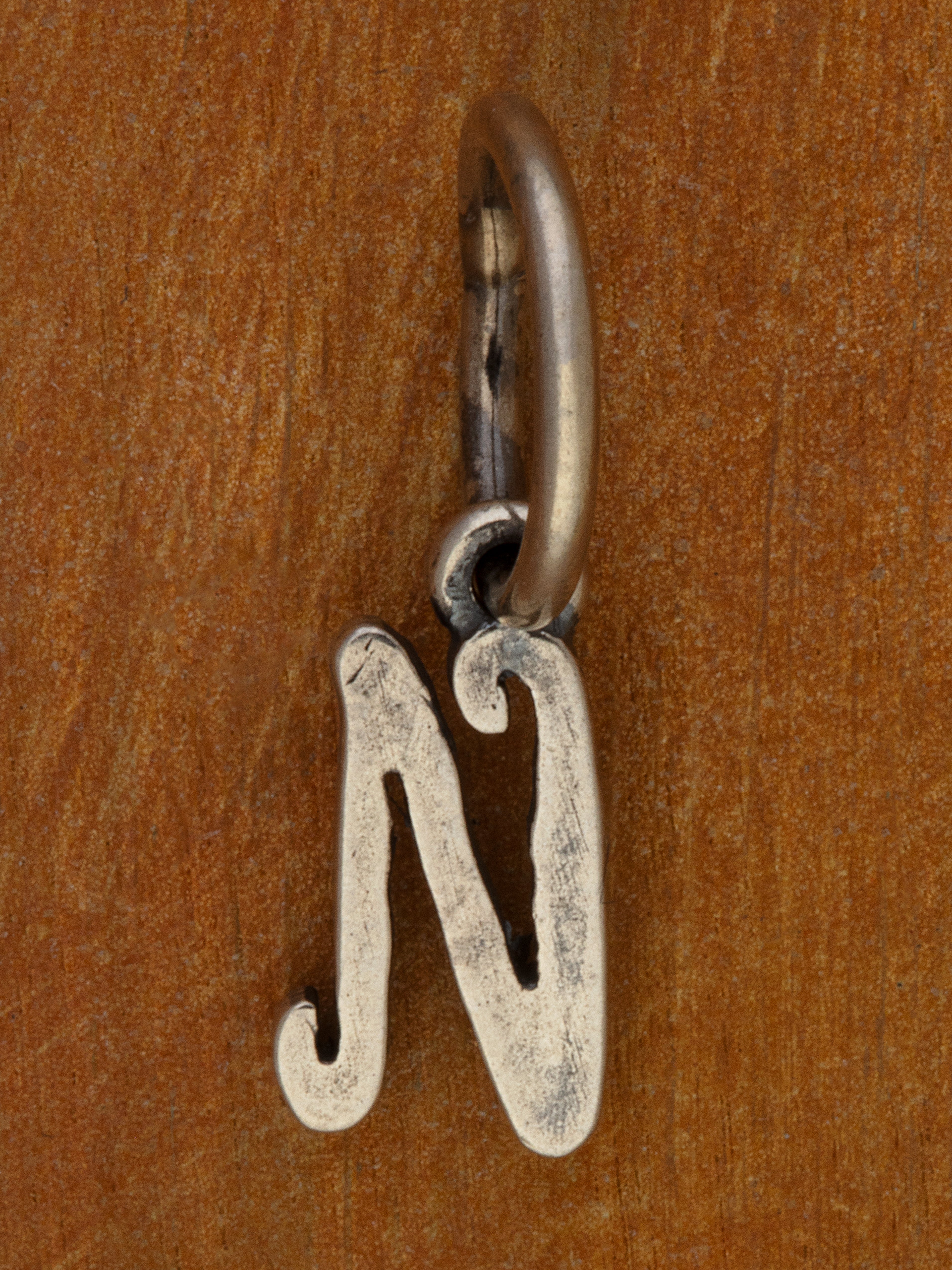 Artful Letter Silver Charm
