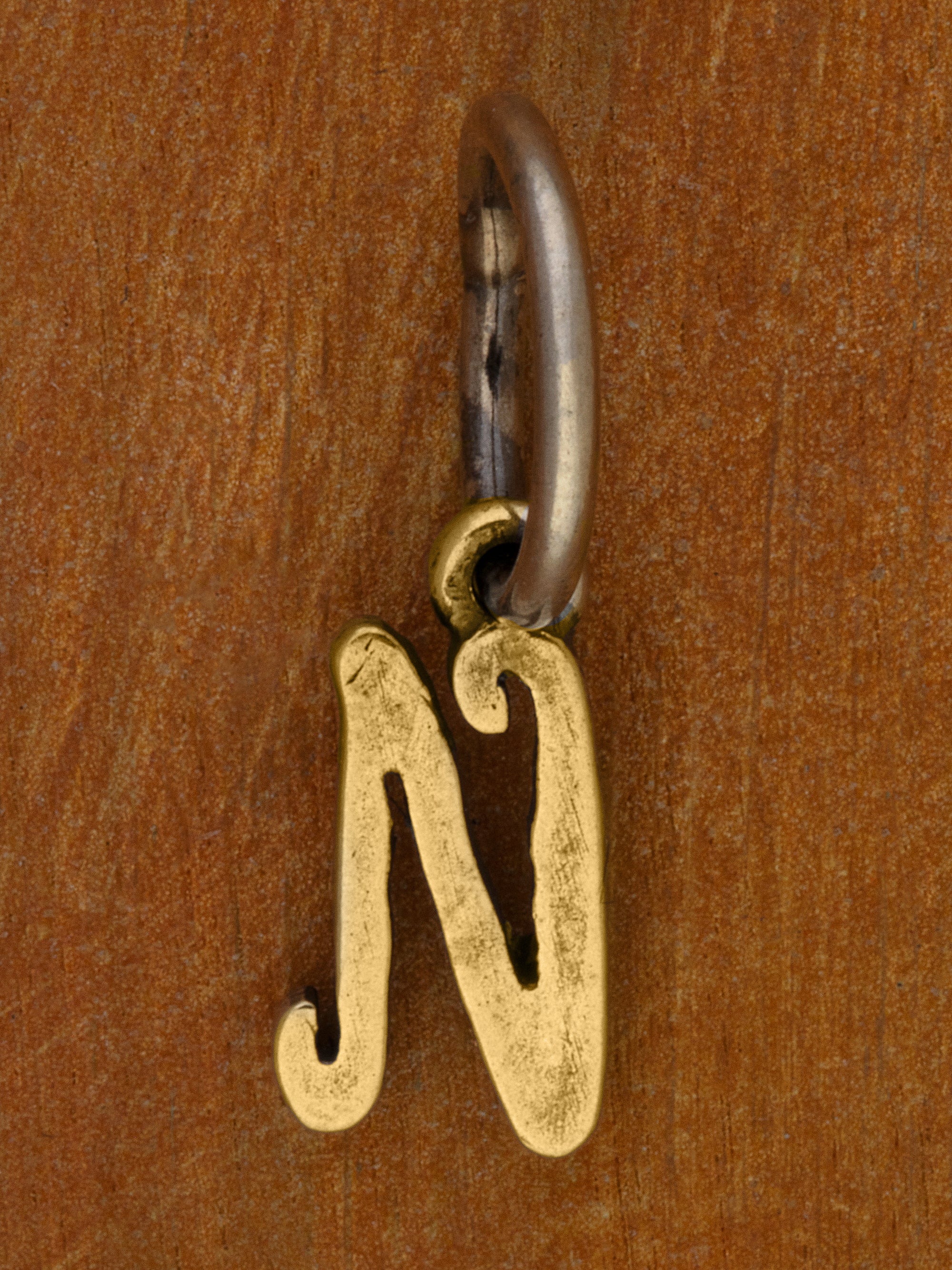 Artful Letter 14K Yellow Gold Charm