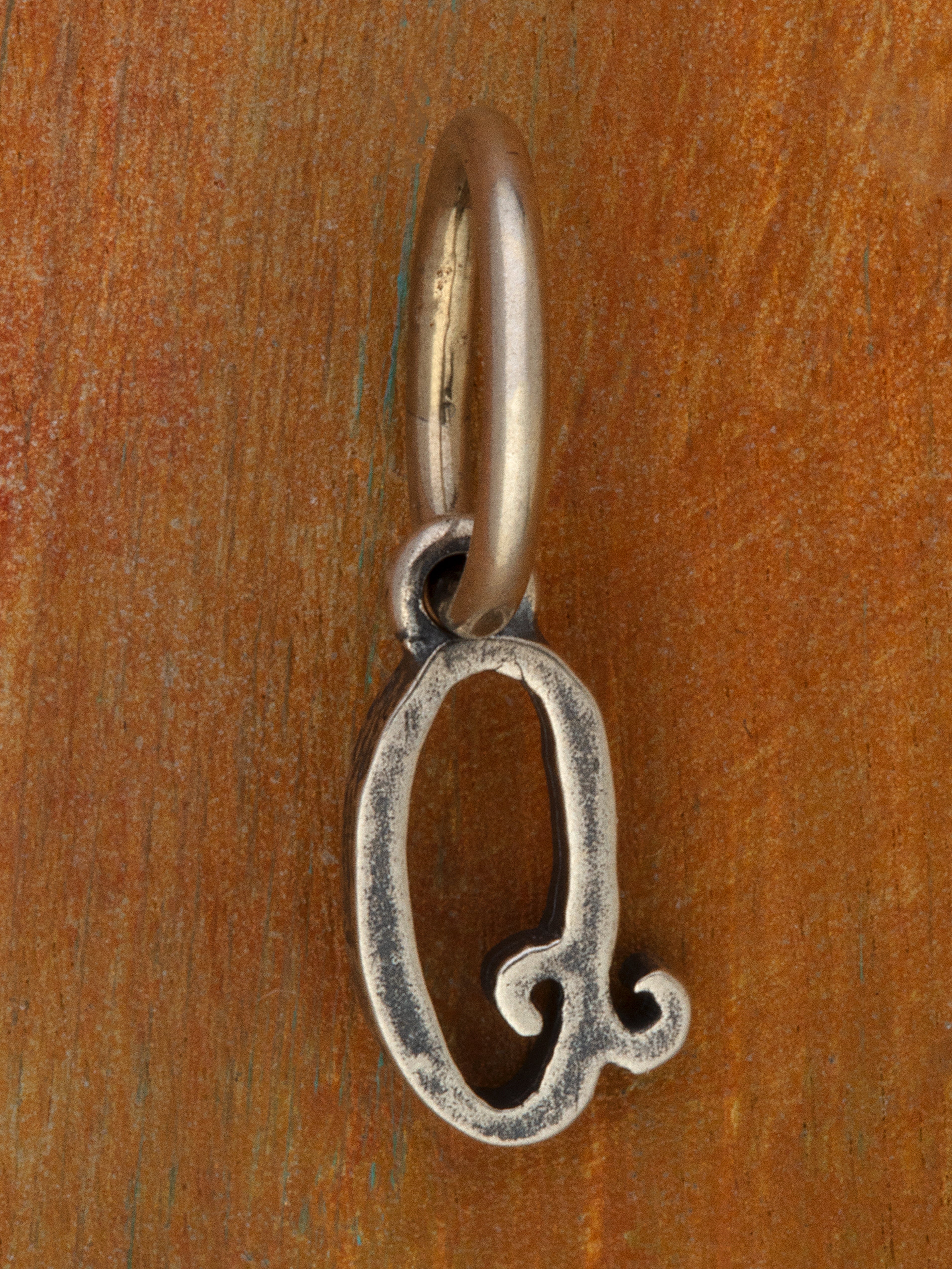 Artful Letter Silver Charm