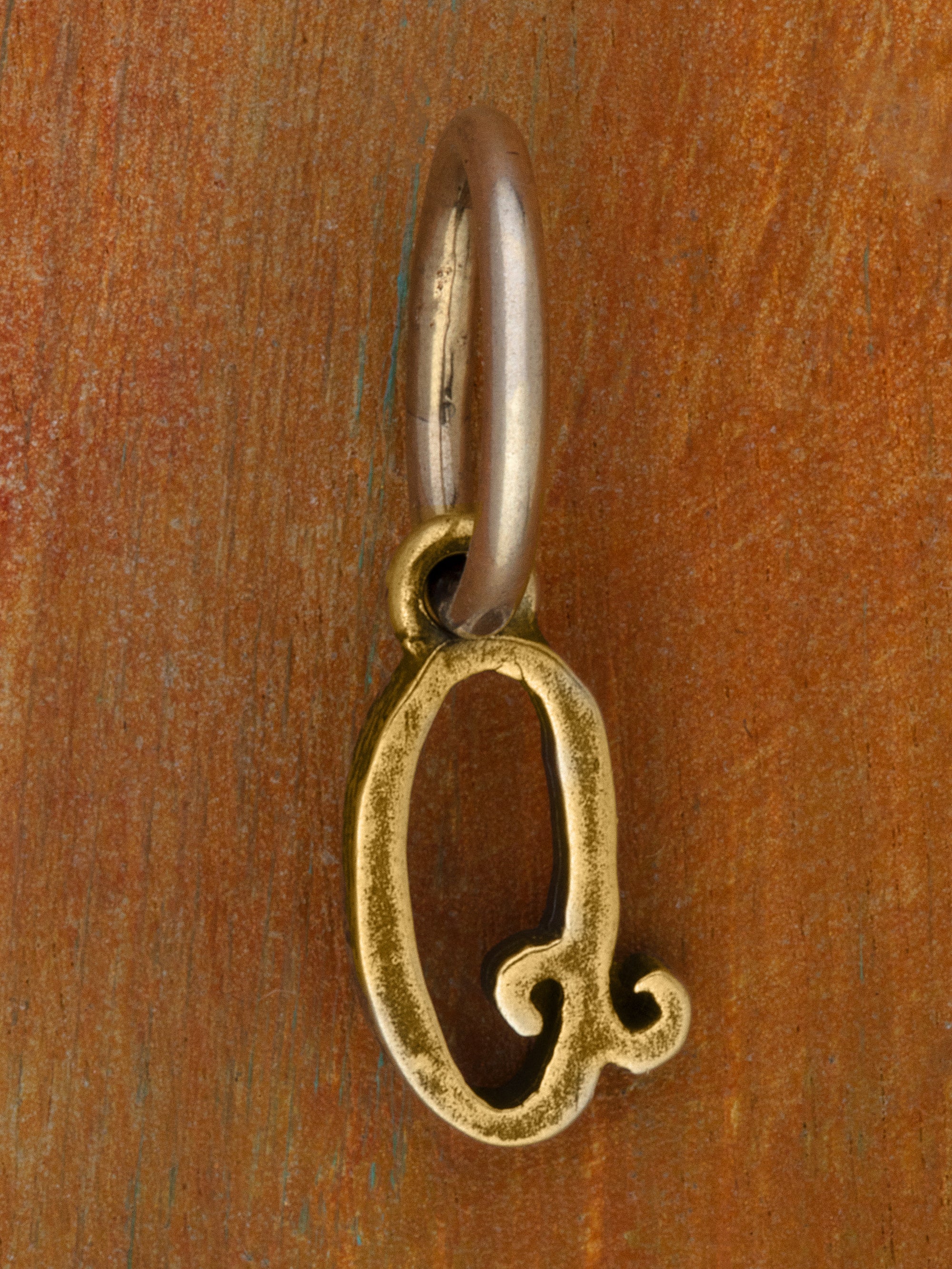 Artful Letter 14K Yellow Gold Charm