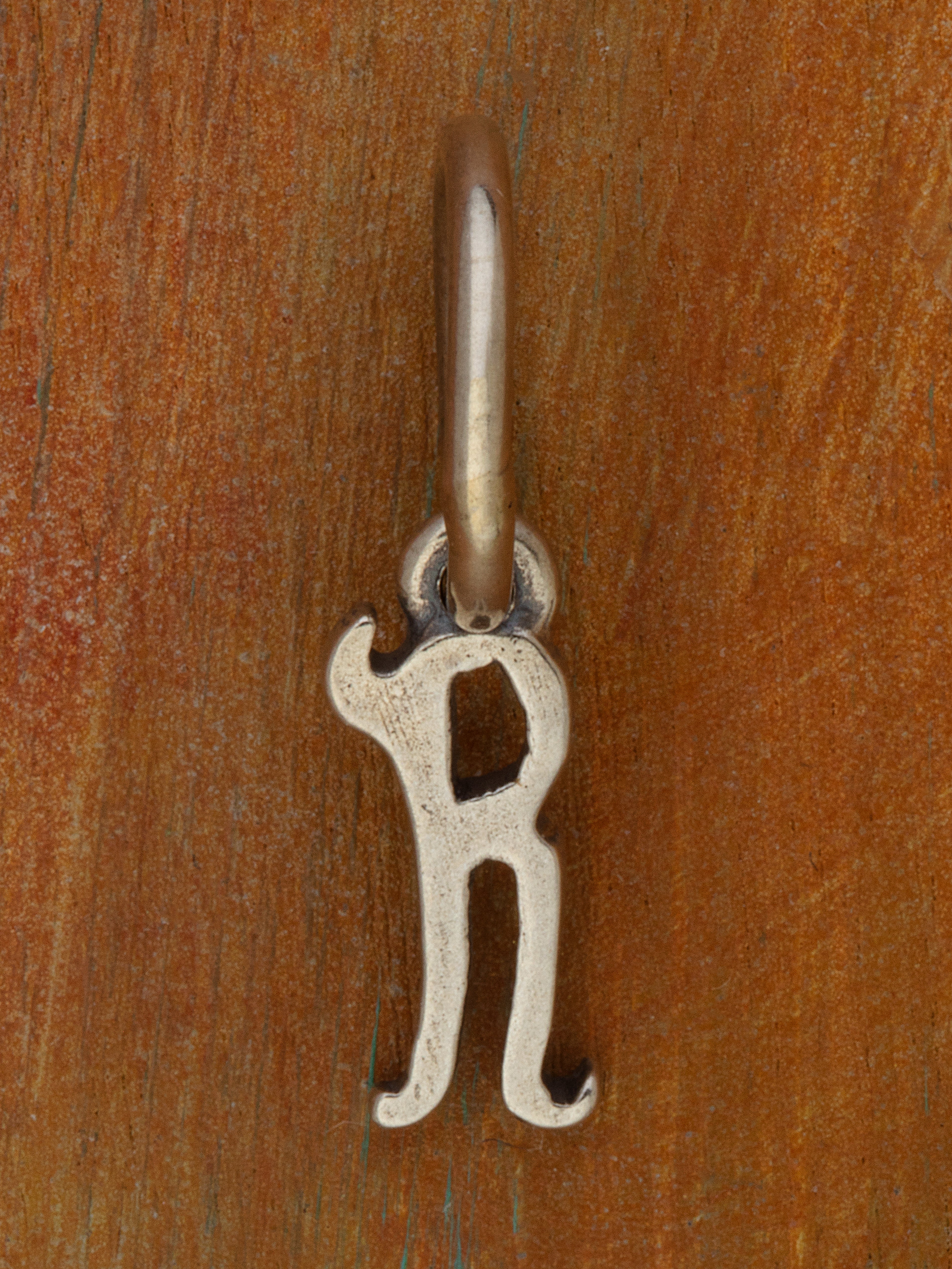 Artful Letter Silver Charm