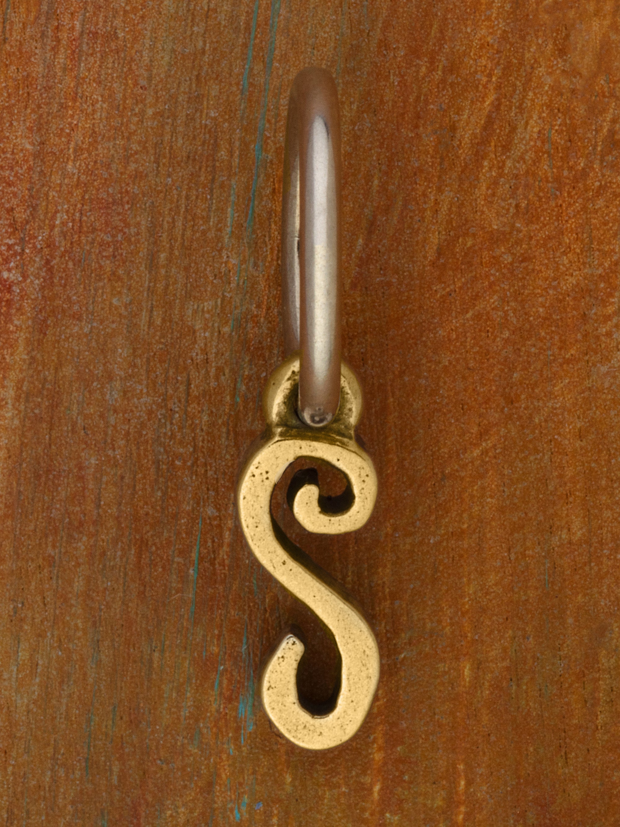 Artful Letter 14K Yellow Gold Charm