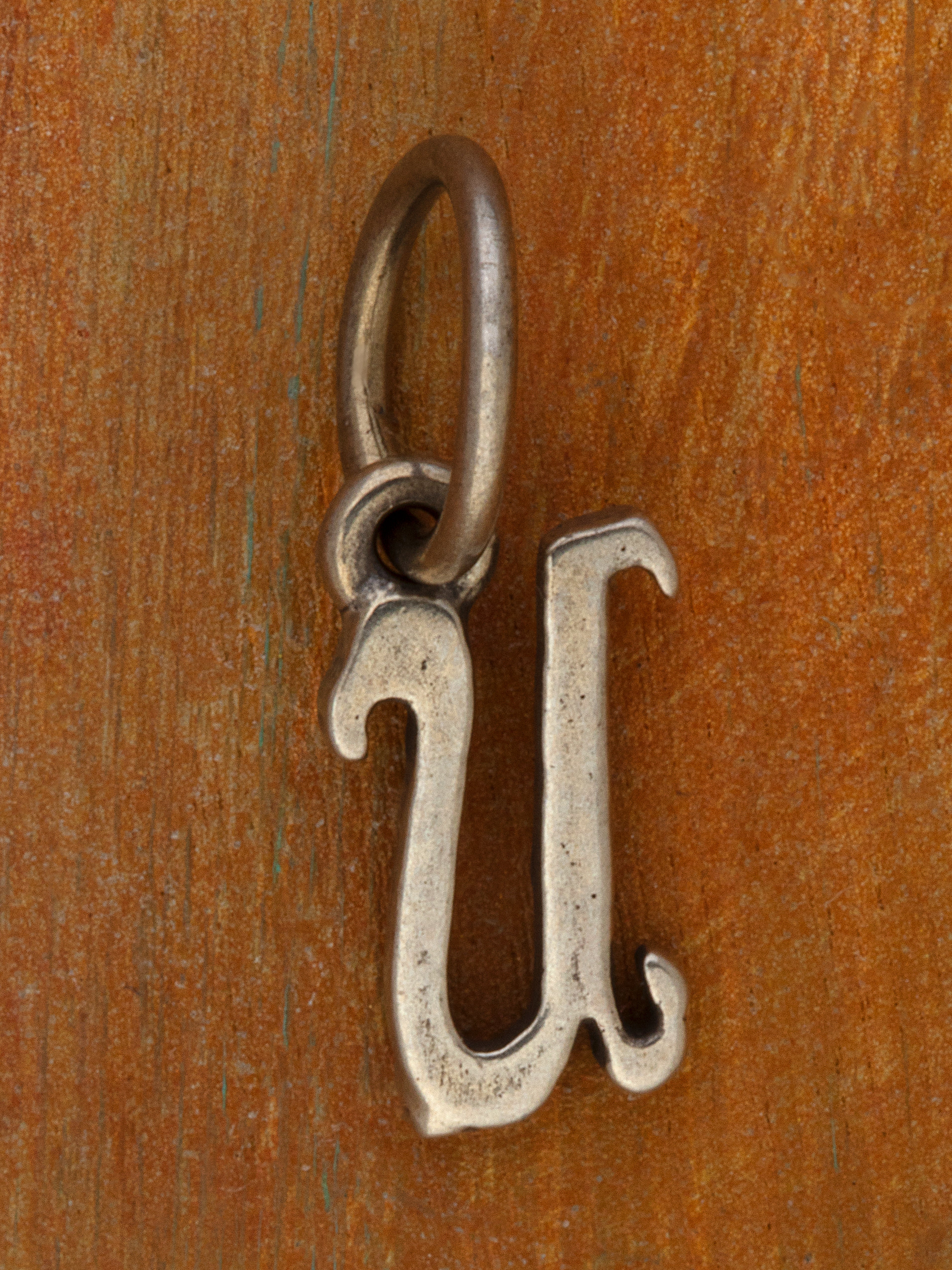 Artful Letter Silver Charm