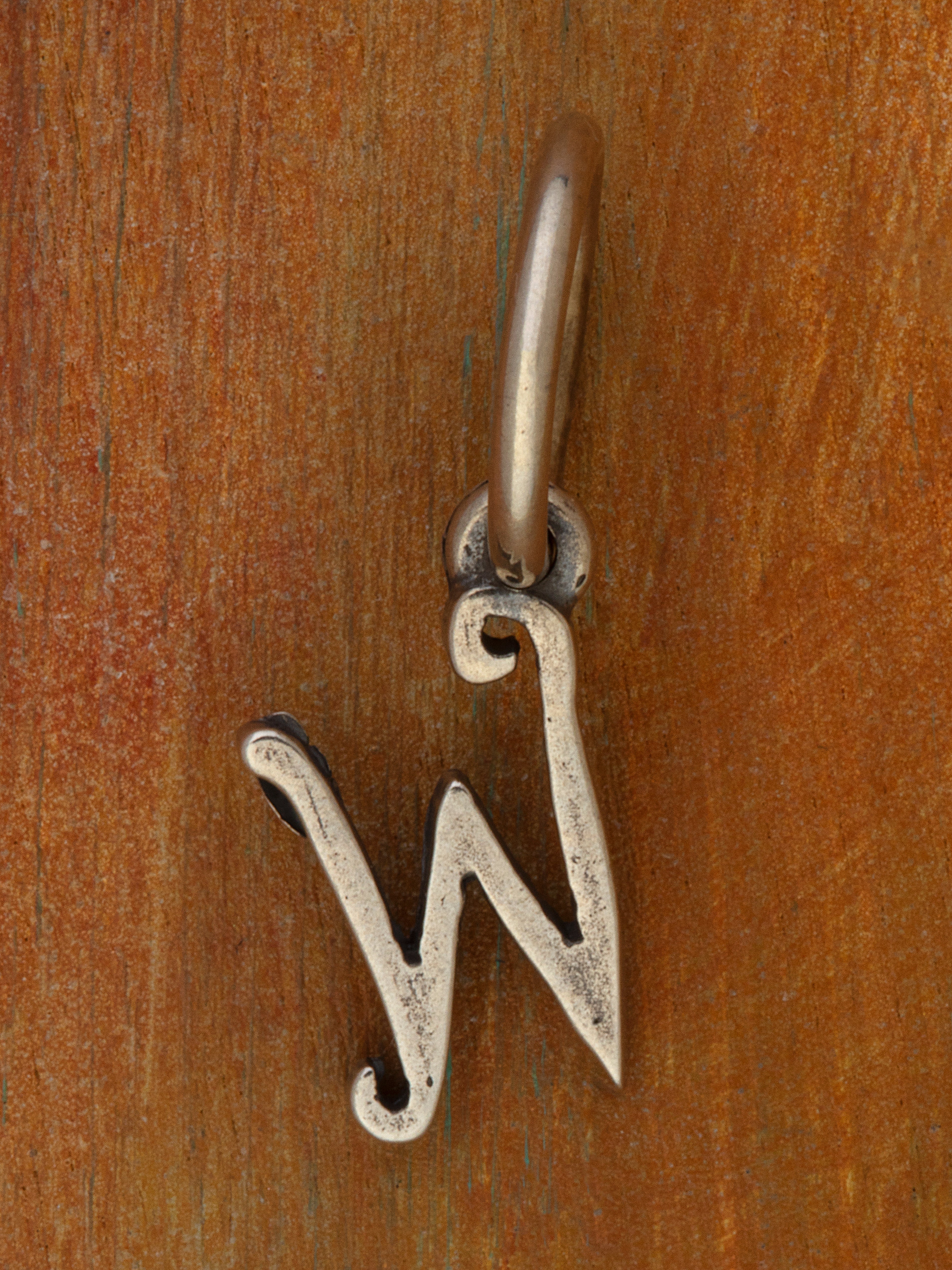 Artful Letter Silver Charm