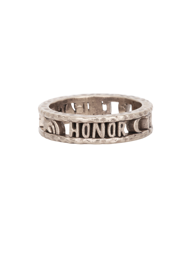 Honor, Truth, and Courage Sterling Ring