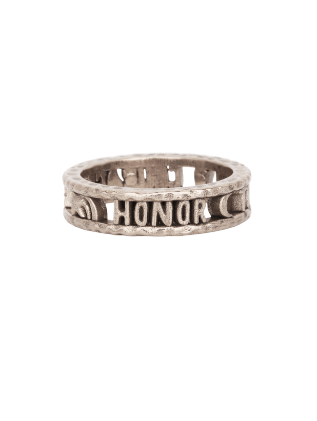 Honor, Truth, and Courage Sterling Ring — Handmade by Jes MaHarry