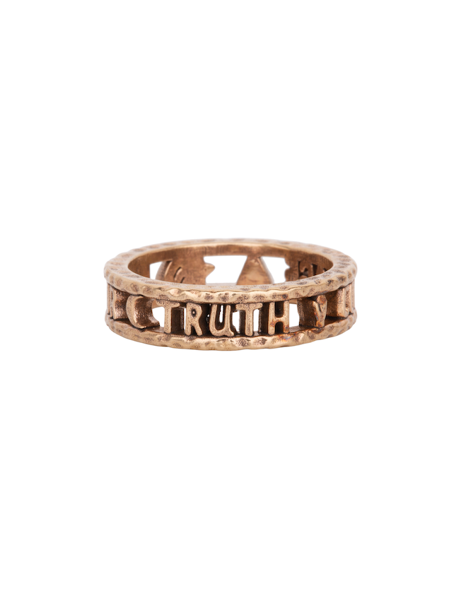 Honor, Truth, and Courage Gold Ring