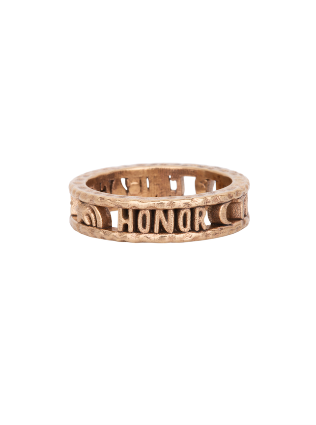 Honor, Truth, and Courage Gold Ring