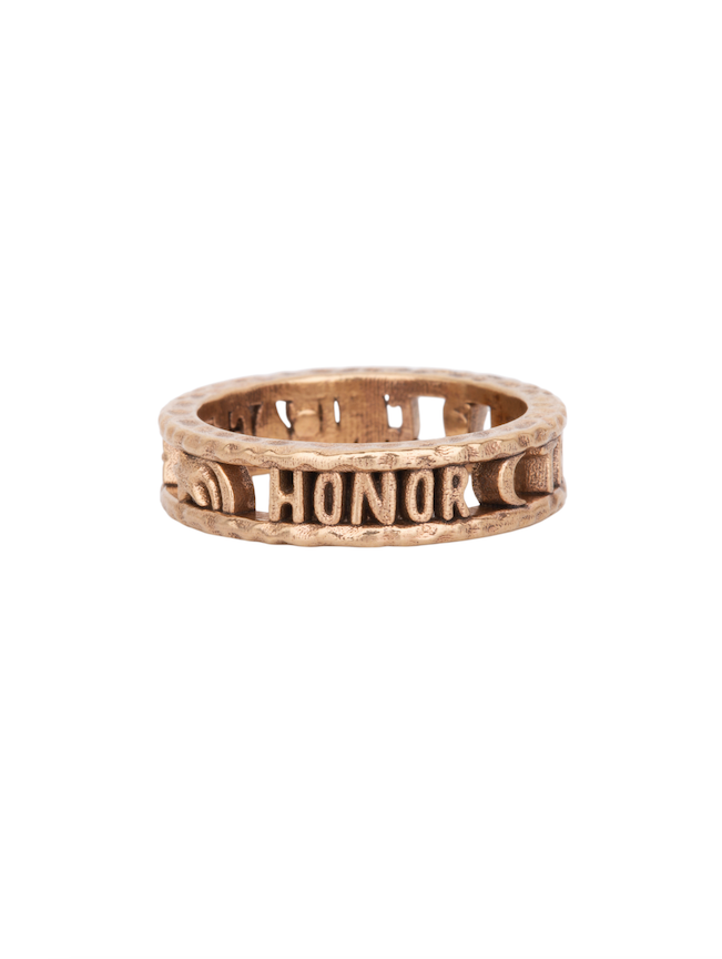 Honor, Truth, and Courage Gold Ring