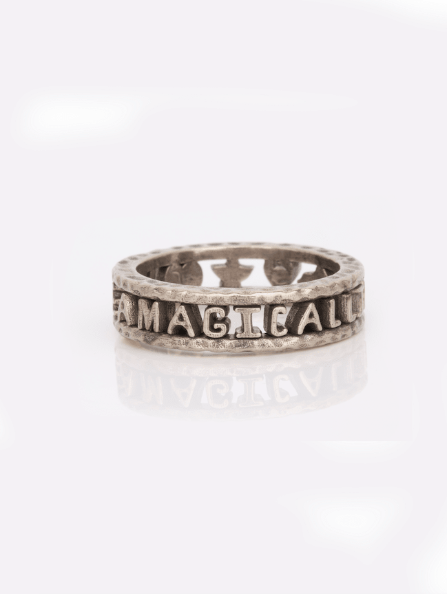 Live A Magical Life Sterling Ring — Handmade by Jes MaHarry