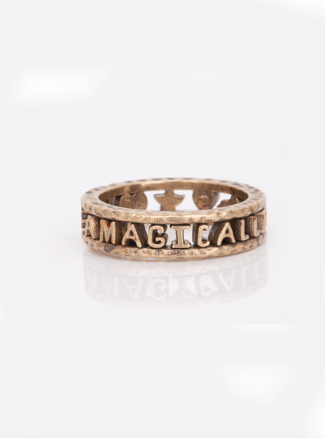 Live A Magical Life Gold Ring