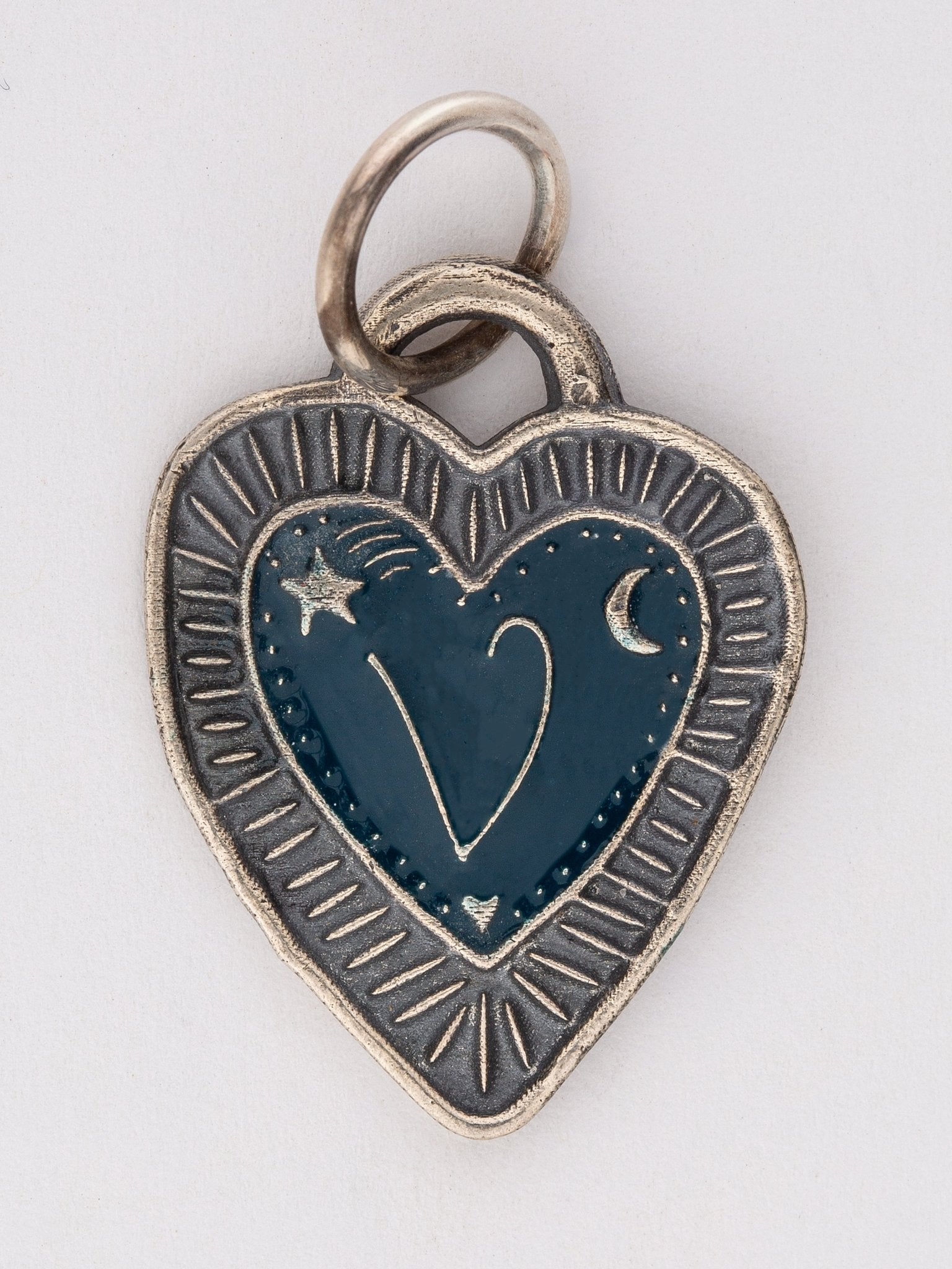 Radiant Heart Enamel Charm — Handmade by Jes MaHarry