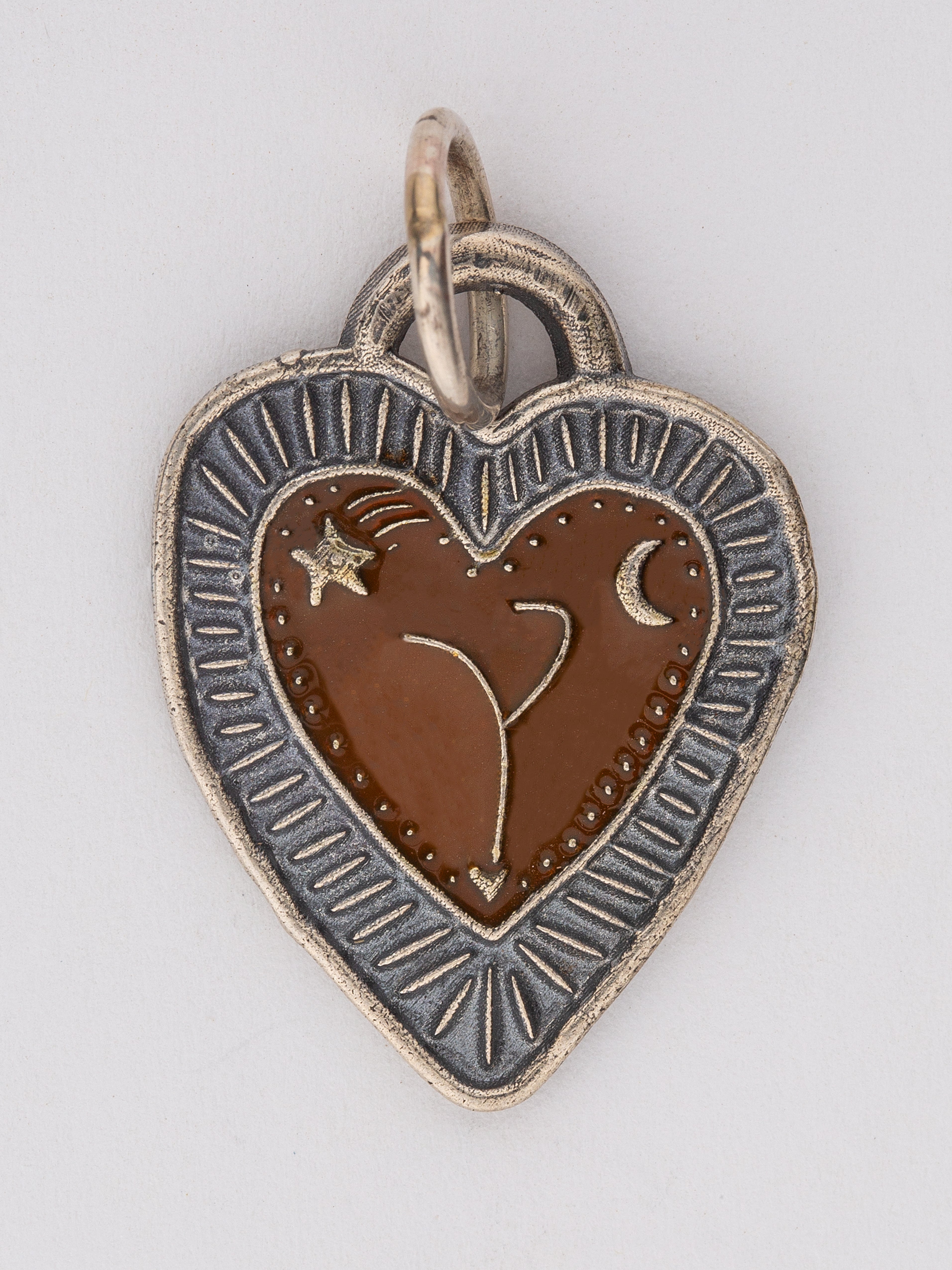 Radiant Heart Enamel Charm