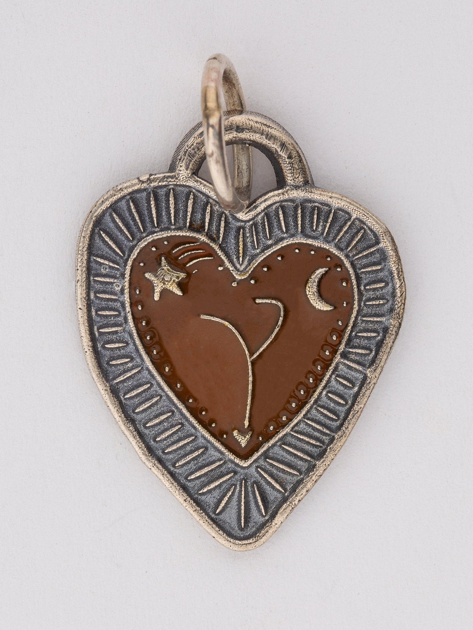 Radiant Heart Enamel Charm — Handmade by Jes MaHarry