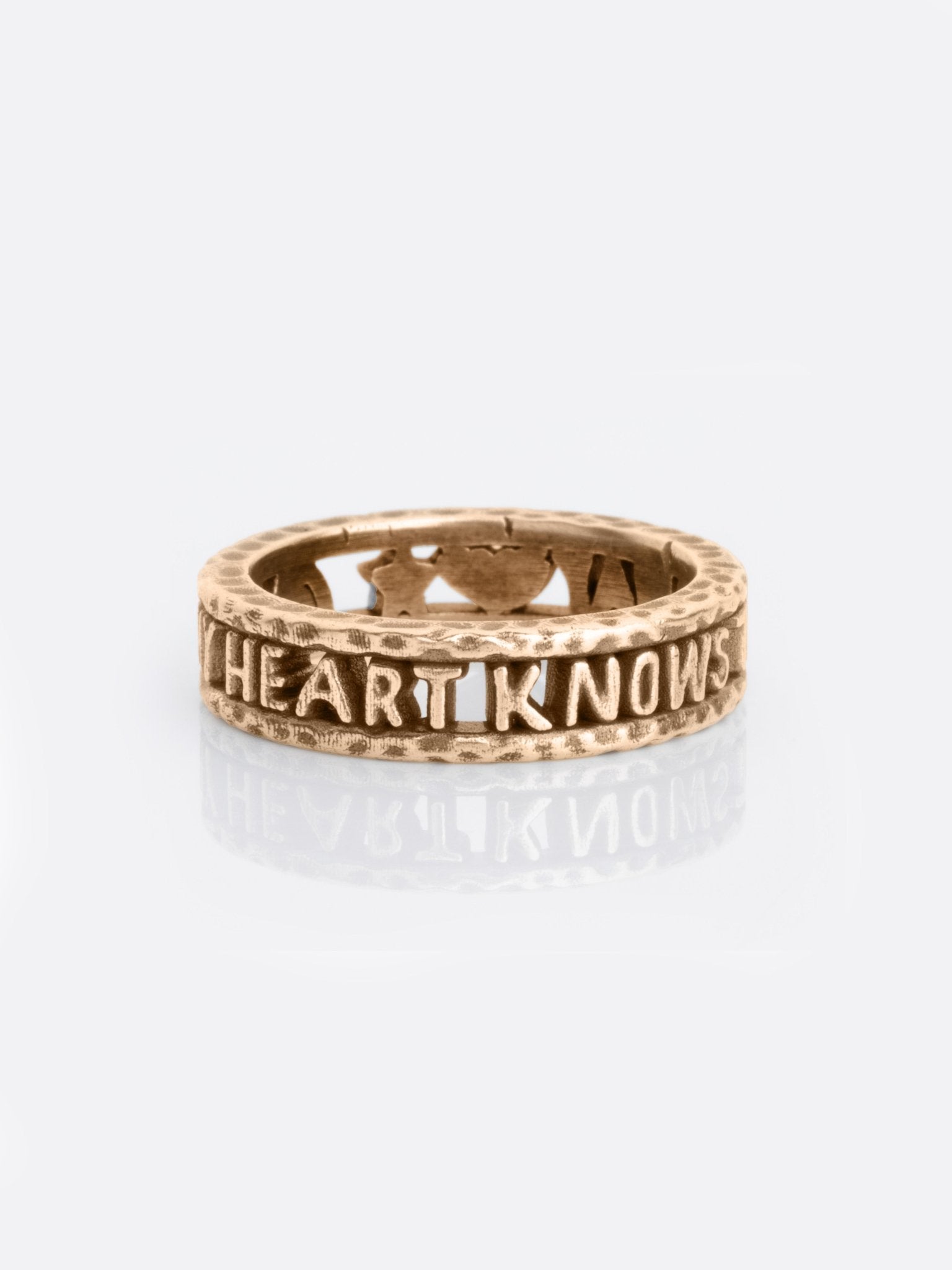 My Heart Knows The Way Gold Ring — Handmade by Jes MaHarry