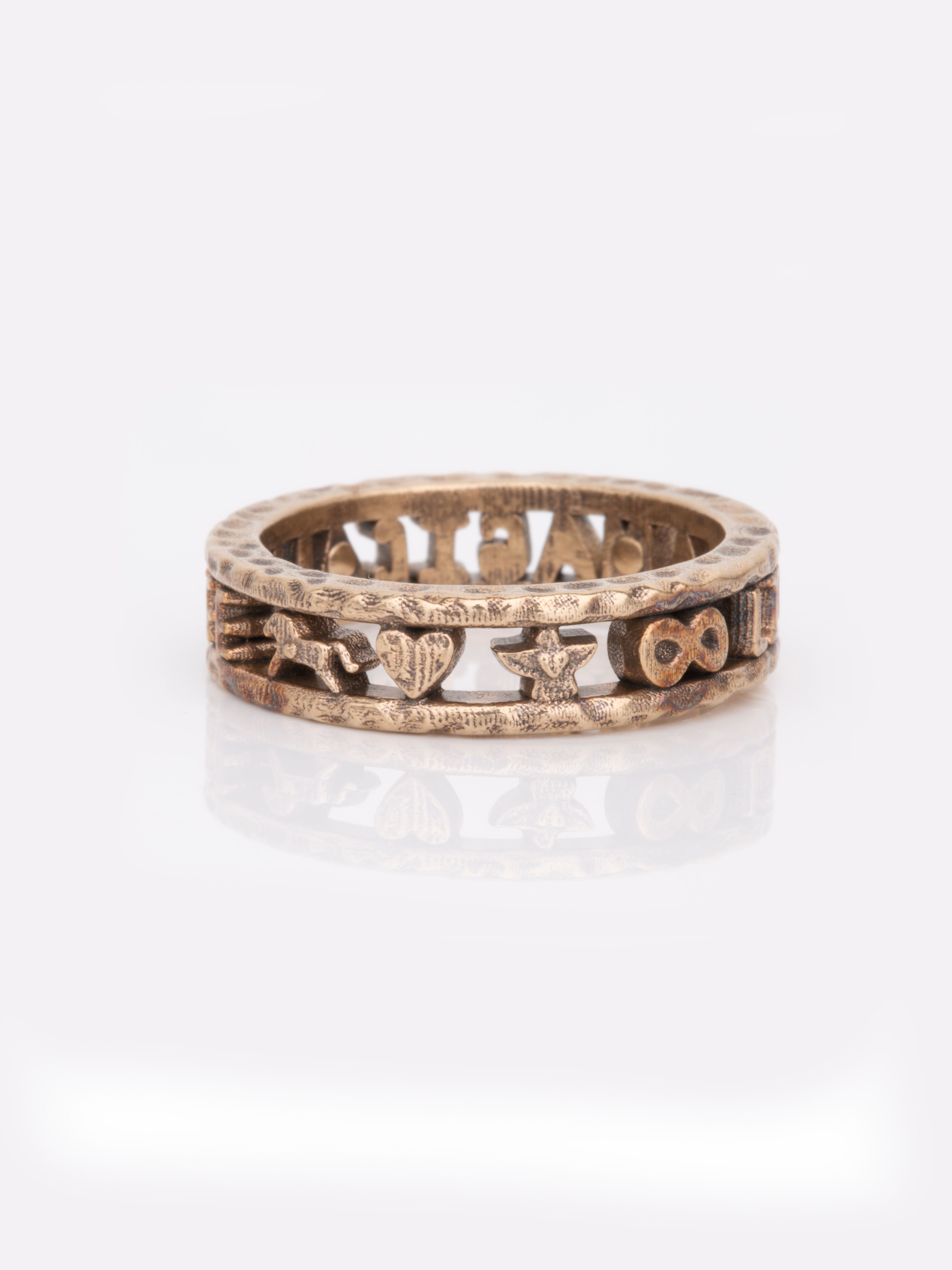 Live A Magical Life Gold Ring