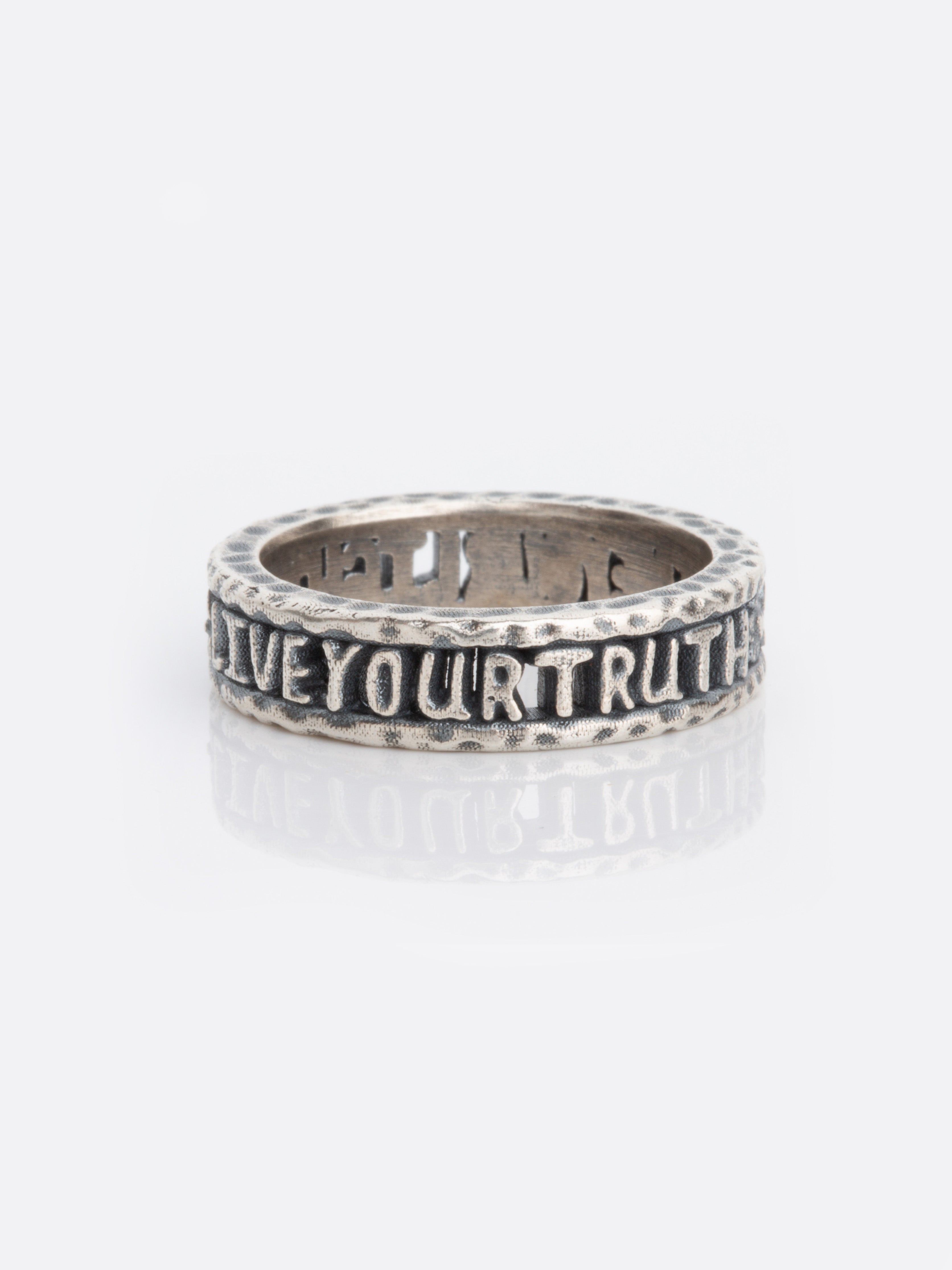 Live Your Truth Sterling Ring