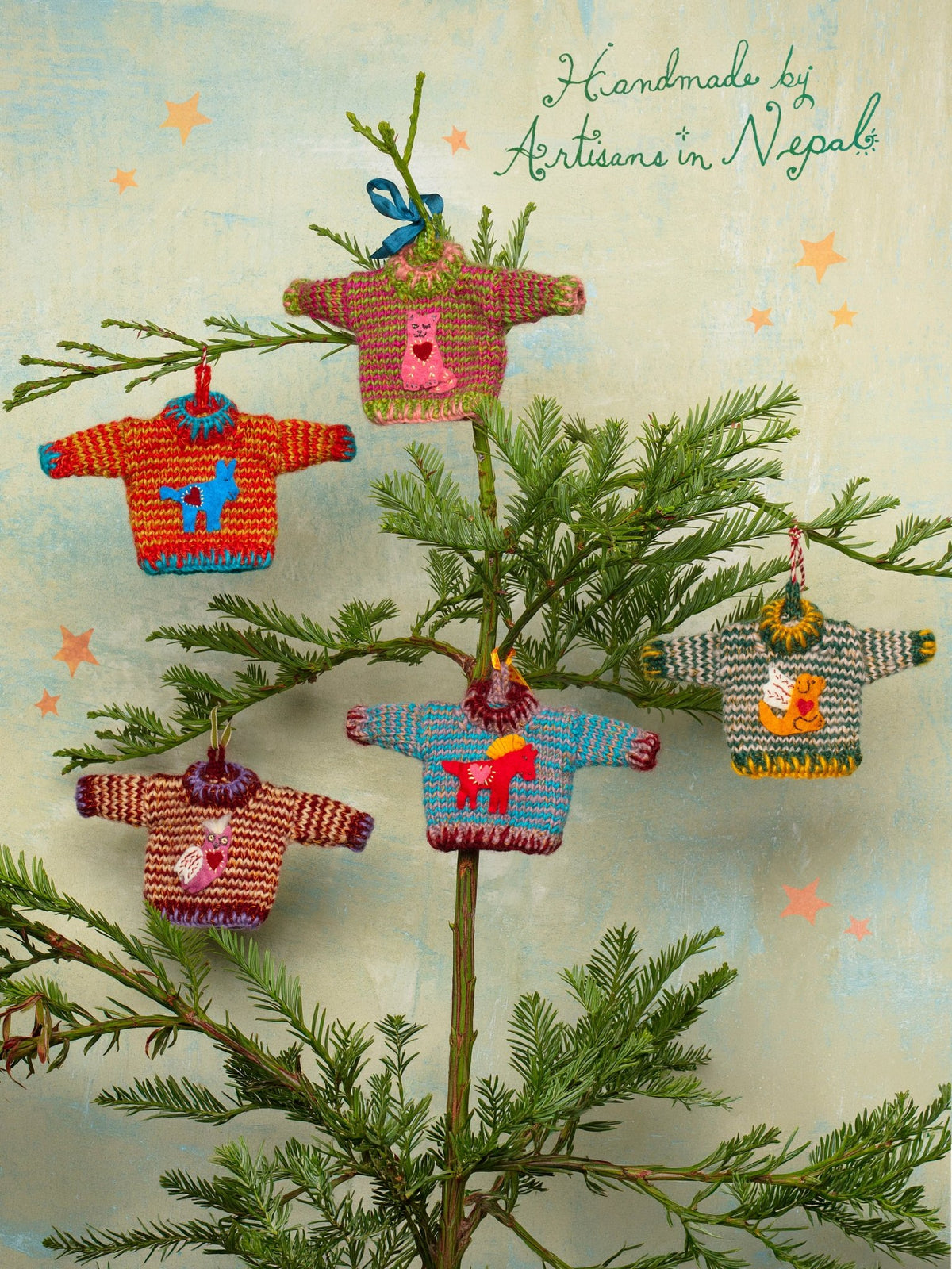 Happy the Dog Sweater Ornament — Jes MaHarry