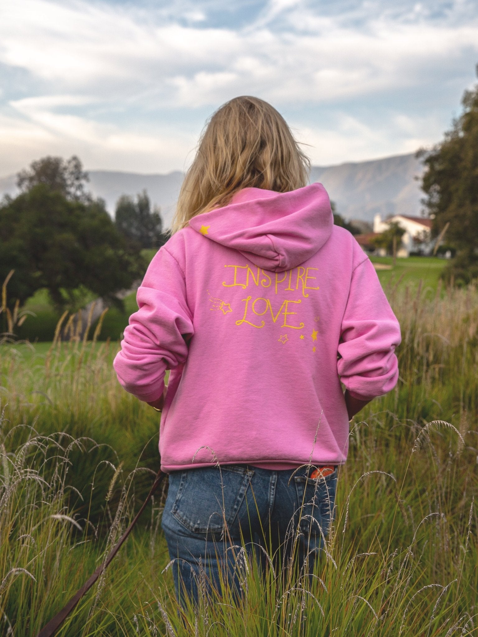 Inspire Love Pink Hoodie - Jes MaHarry