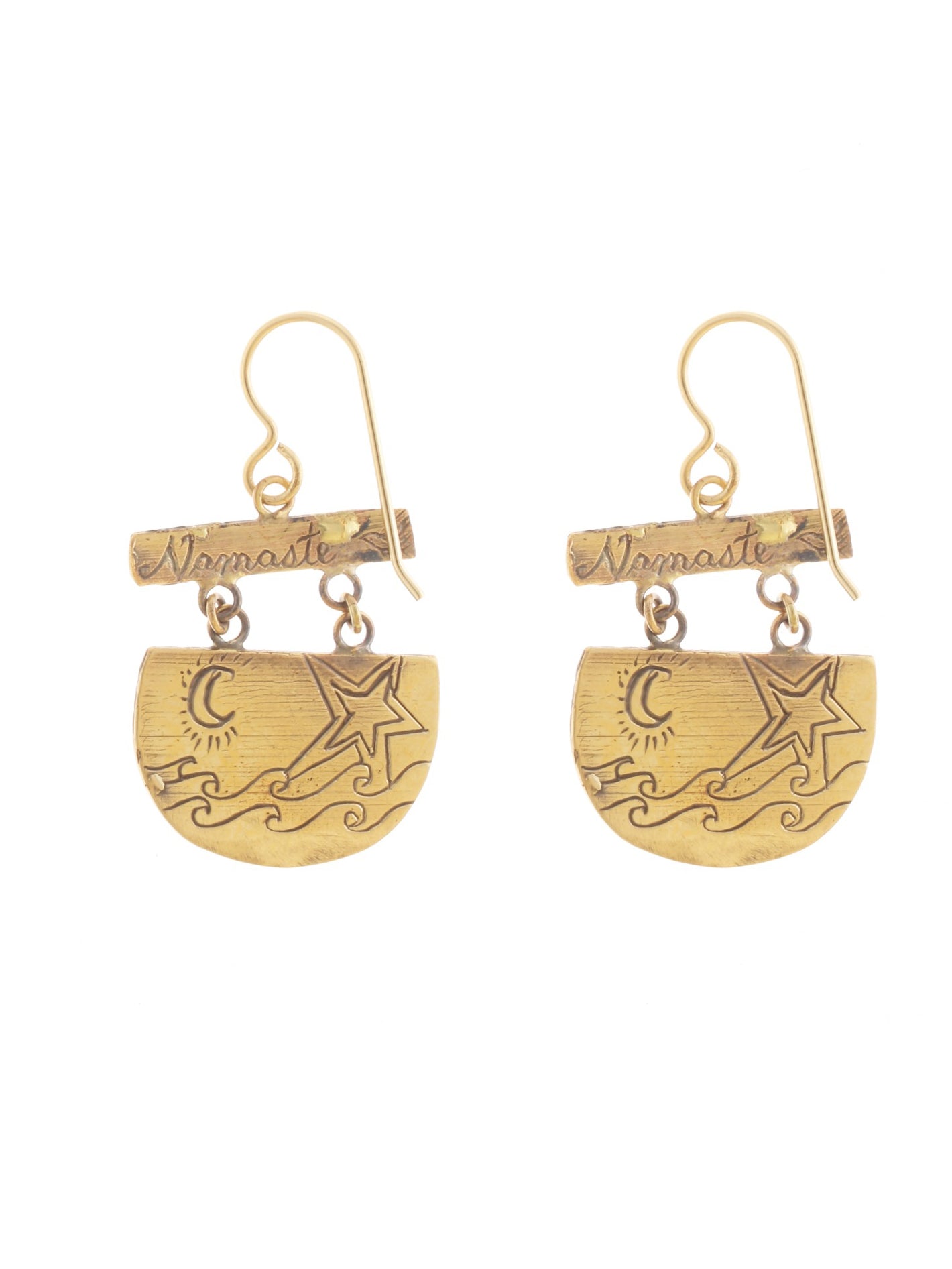 Grand Teton Earrings-Gold