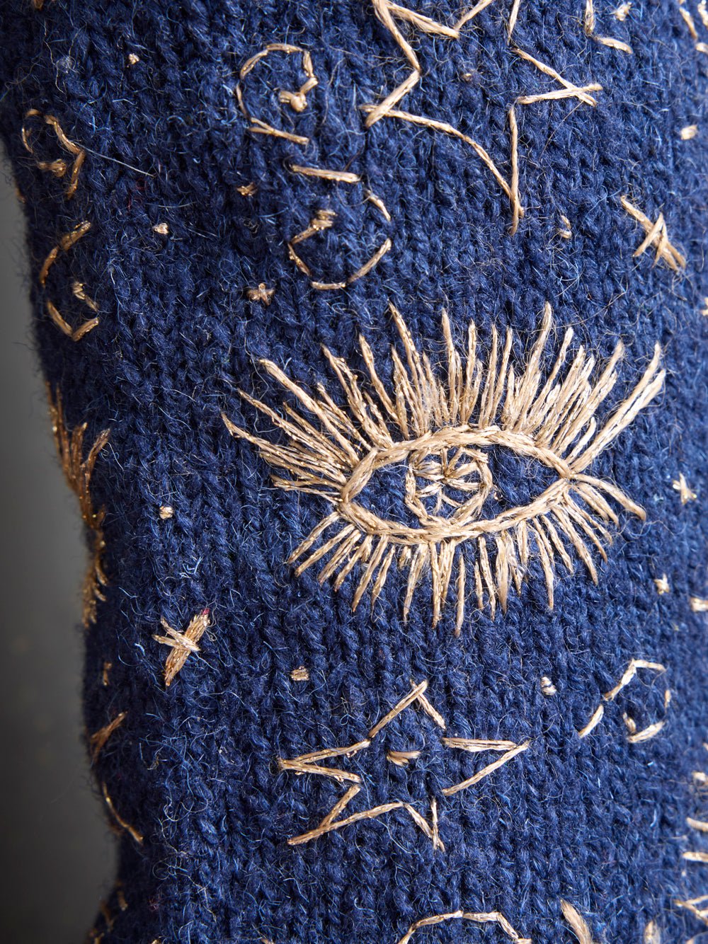 Shine Bright Handknit And Hand-Embroidered Stocking — Handmade by Jes MaHarry