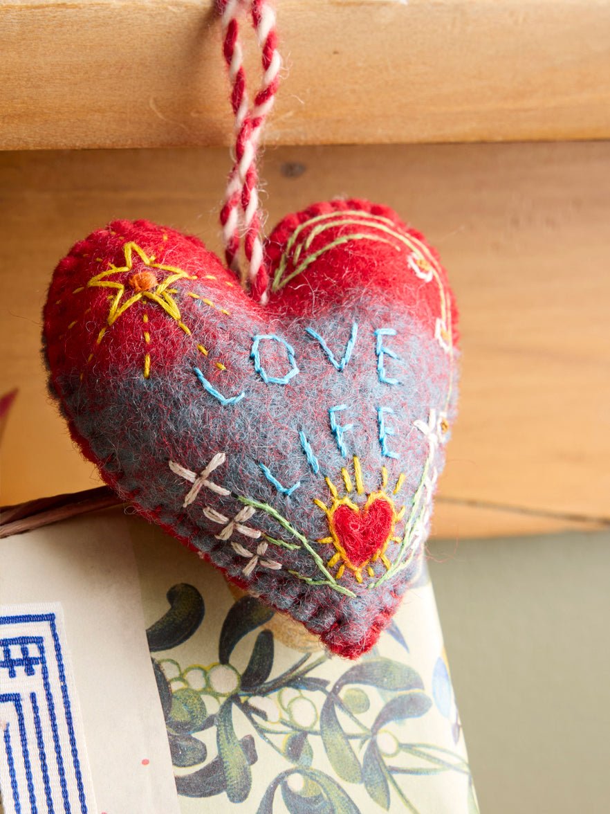 Love Life Heart Ornament - Jes MaHarry