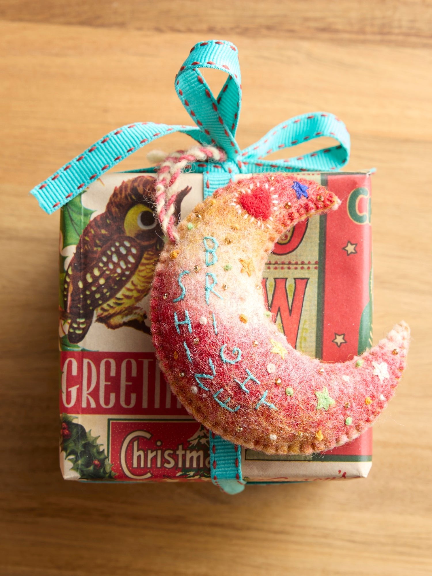 Shine Bright Moon Ornament - Jes MaHarry