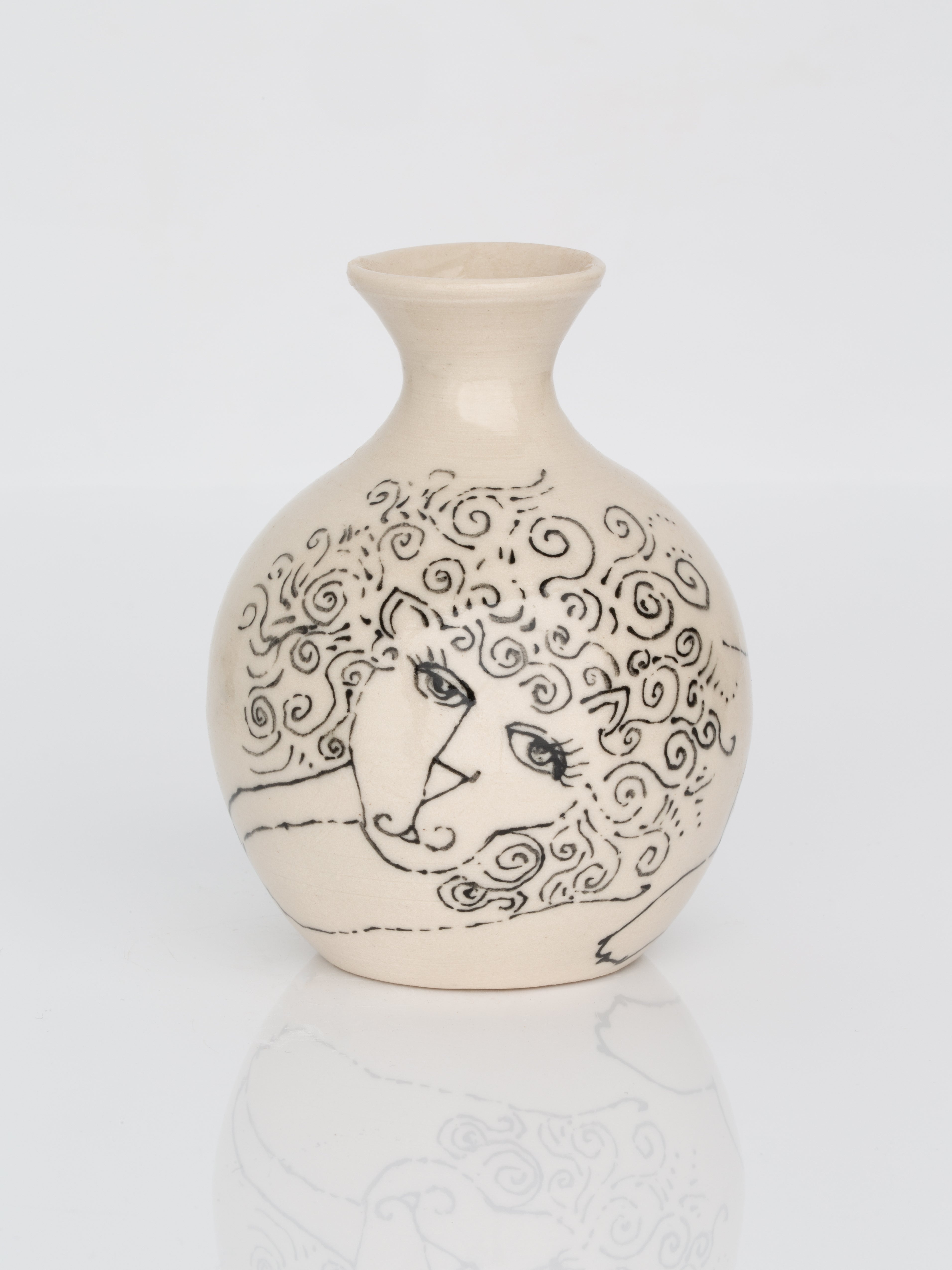 Lioness Mini Vase