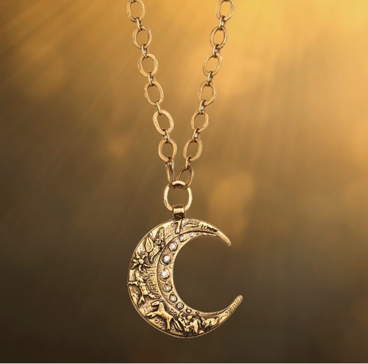 Golden Moon Necklace