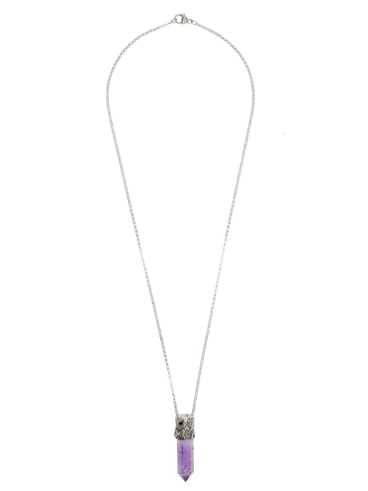 Power Stone Amethyst Necklace In Sterling — Handmade by Jes MaHarry