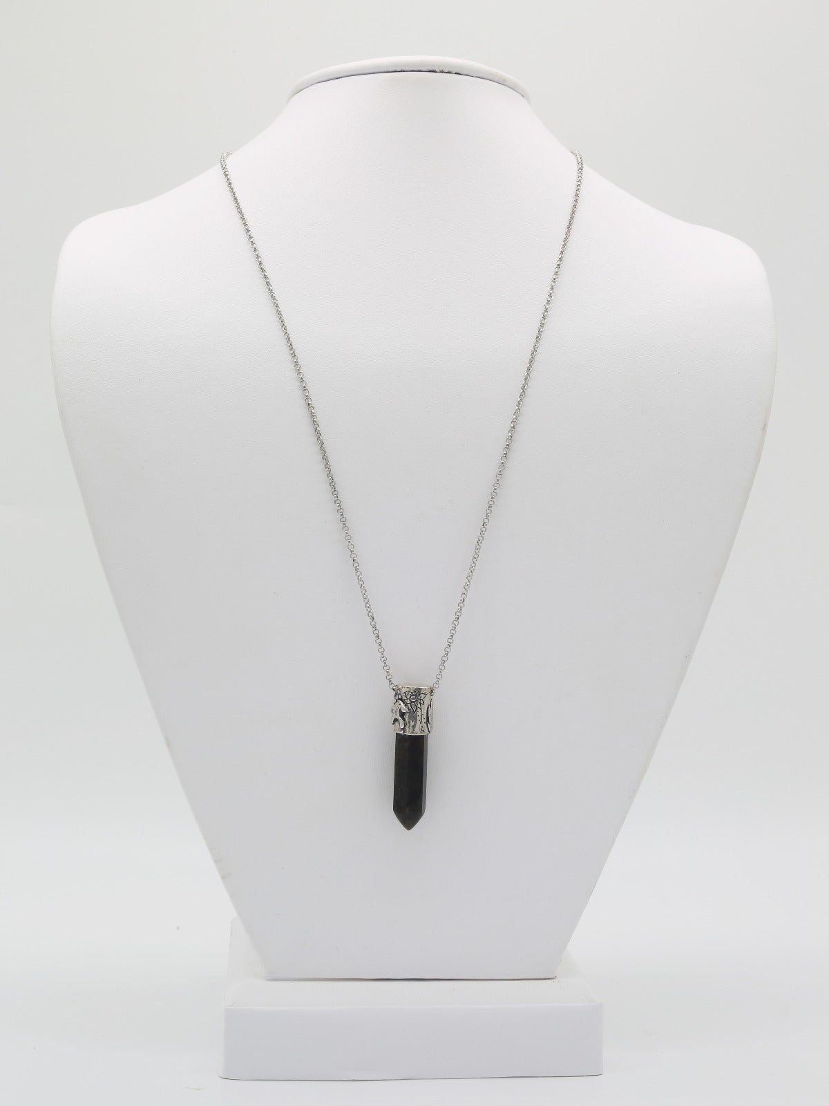 Power Stone Tourmaline Necklace In Sterling