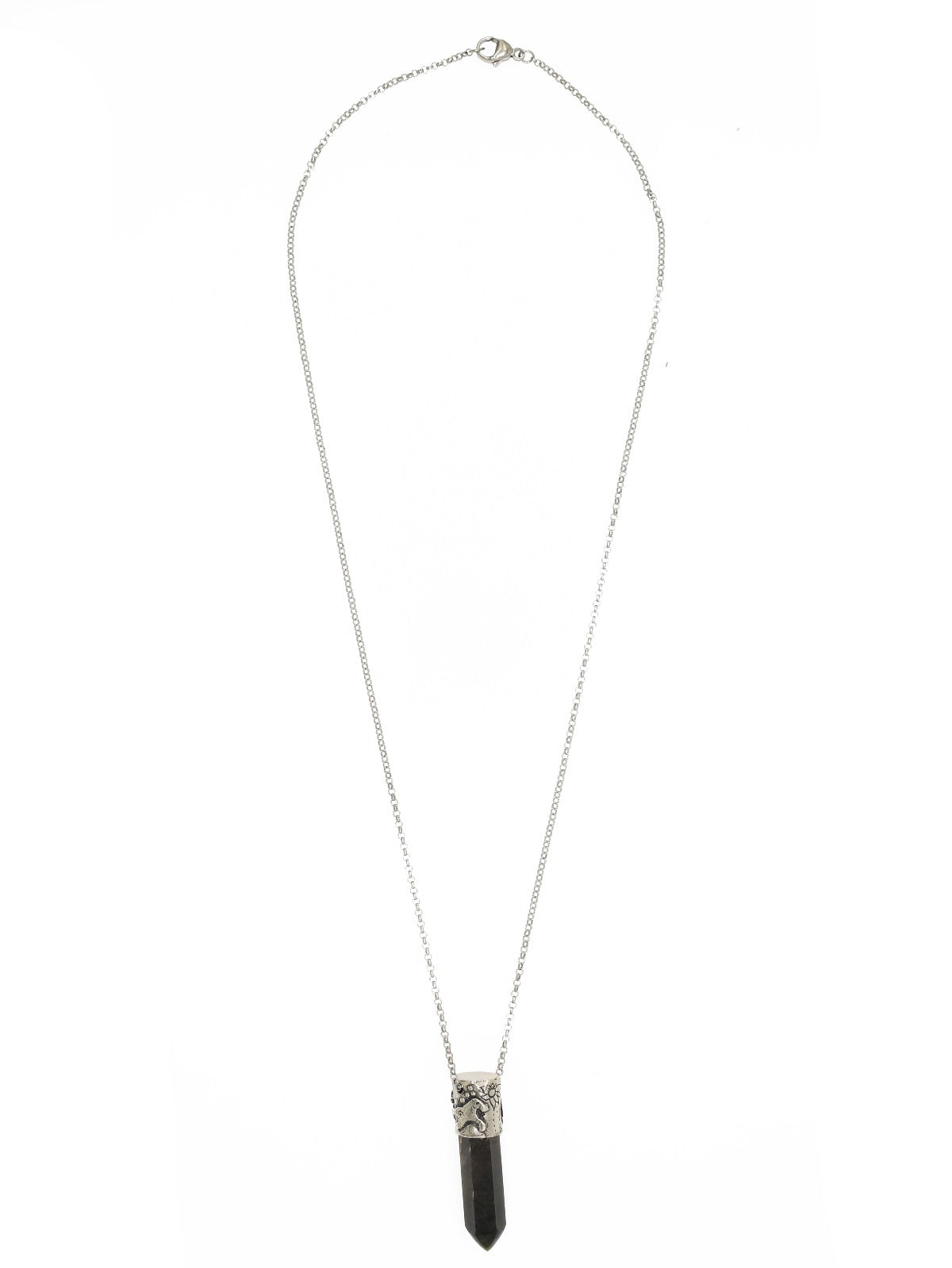 Power Stone Tourmaline Necklace In Sterling