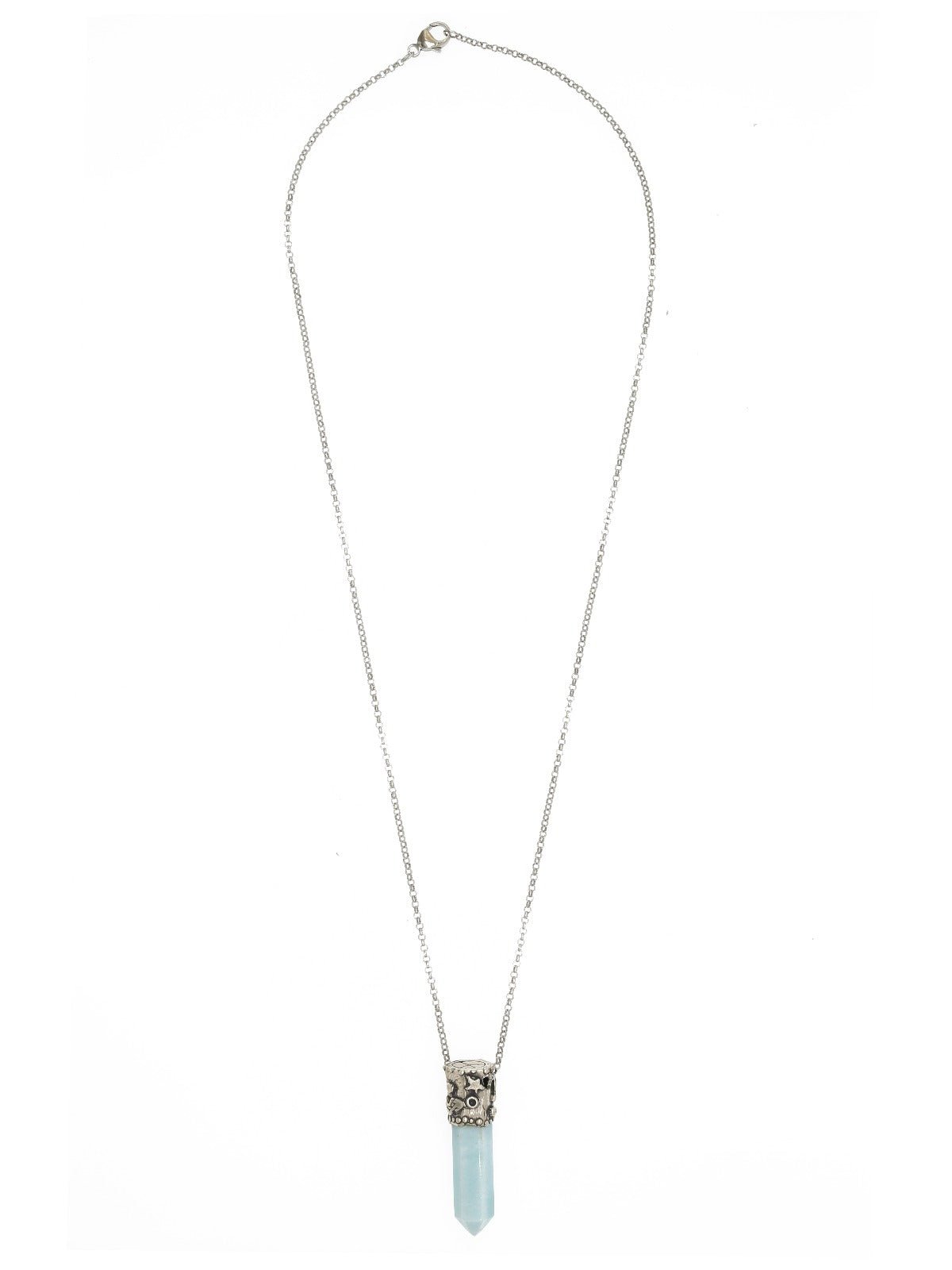 Power Stone Larimar Necklace In Sterling — Handmade by Jes MaHarry