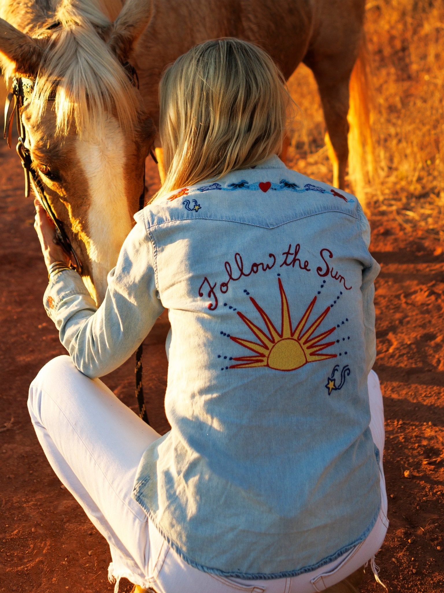 Follow The Sun Denim Shirt - Jes MaHarry