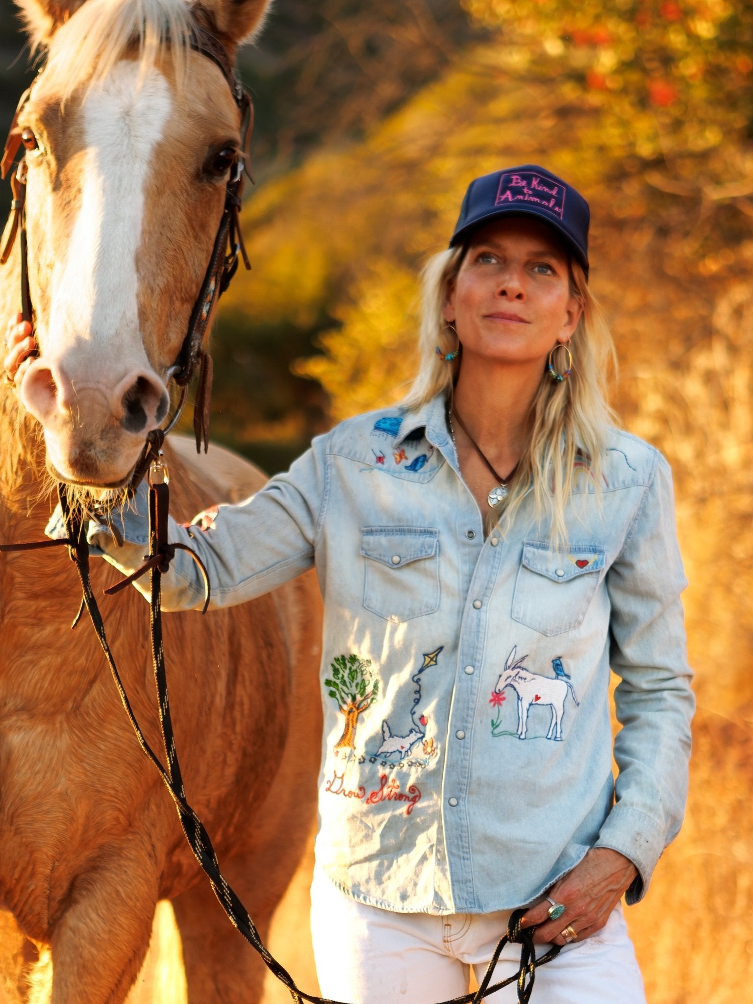 Follow The Sun Denim Shirt - Jes MaHarry