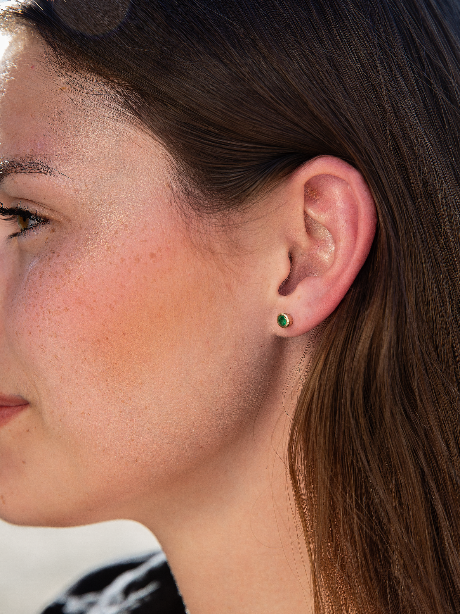 Emerald Heart Chakra Earrings