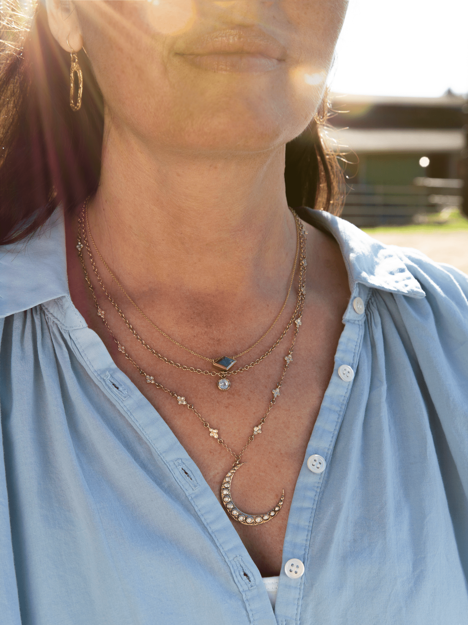 Diamond Moonlight Necklace - Jes MaHarry