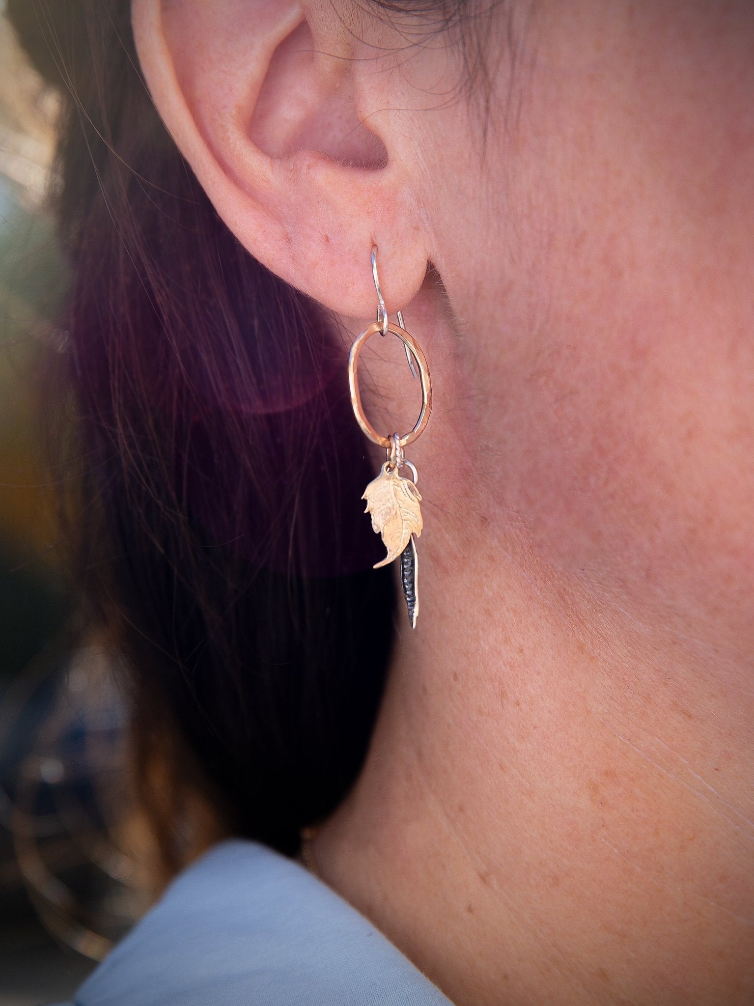 Leaves Of Gold Earrings - Jes MaHarry