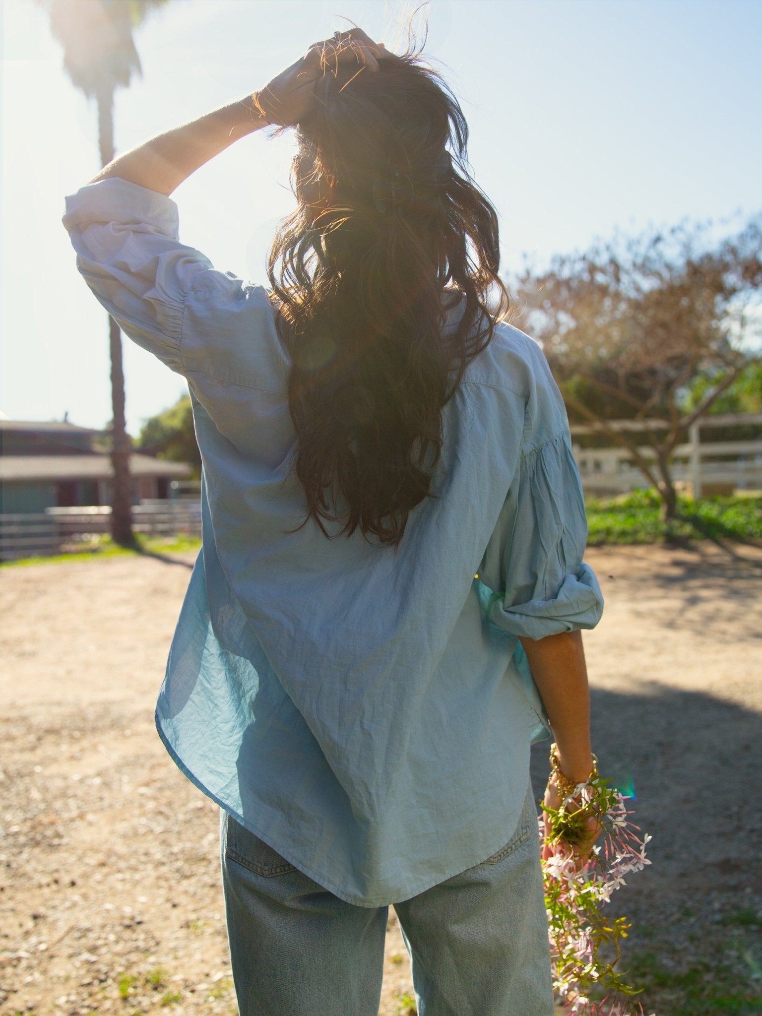 Heart on your sleeve shirt- Misty Blue - Jes MaHarry