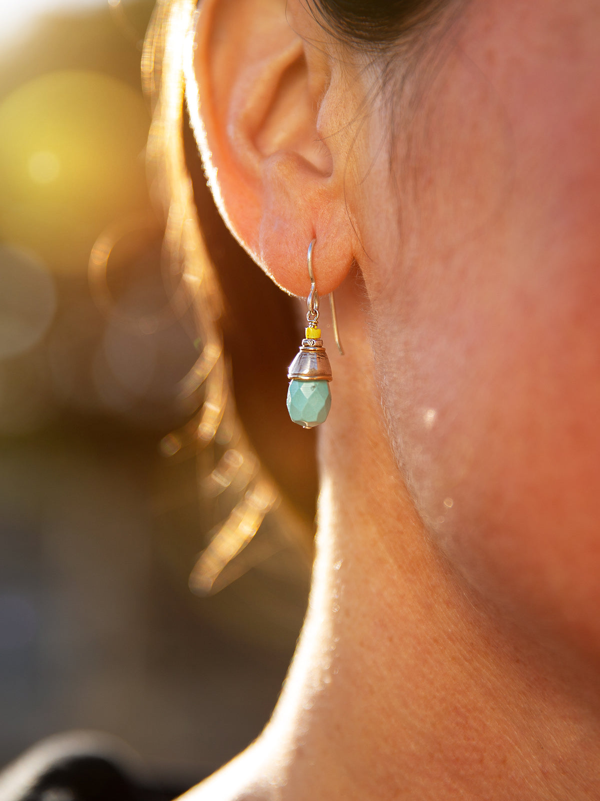 Drops Of Turquoise Earring