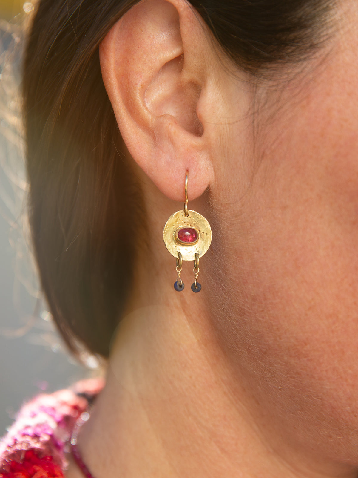 Pink Light Rising Earring