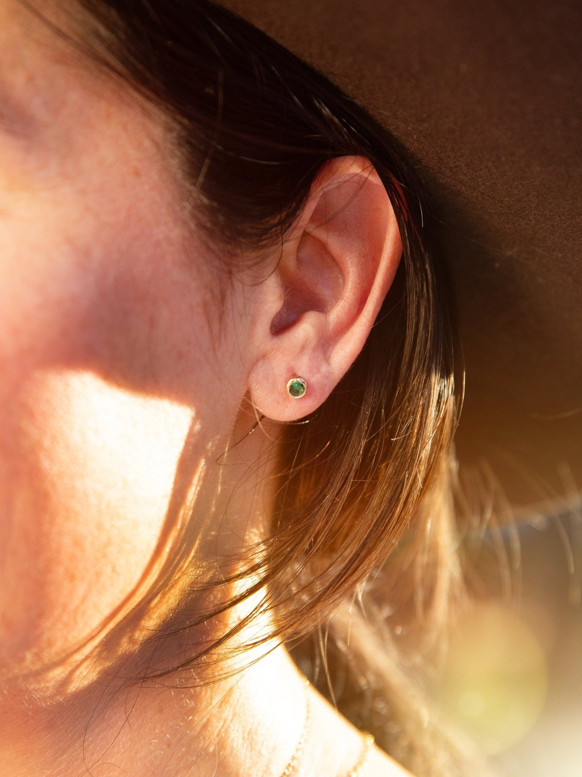 Emerald Heart Chakra Earrings — Jes MaHarry