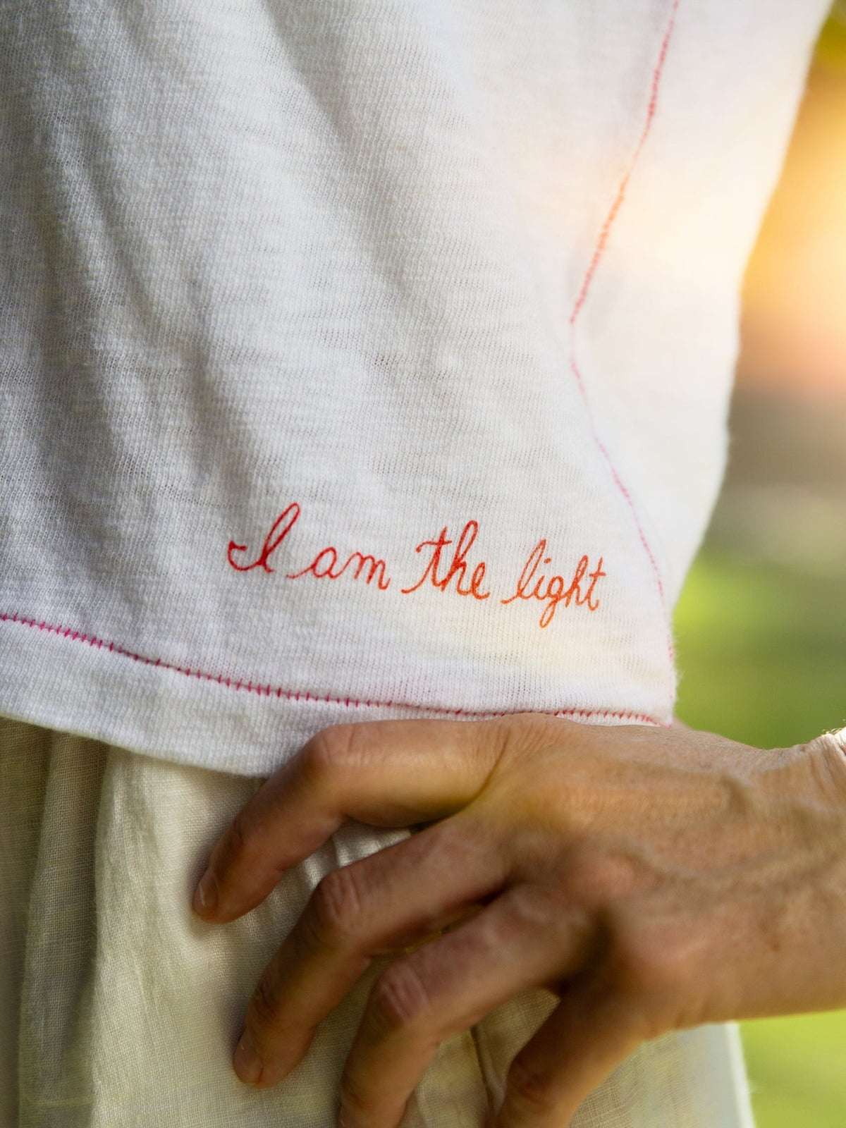 I Am The Light T-Shirt - White — Jes MaHarry