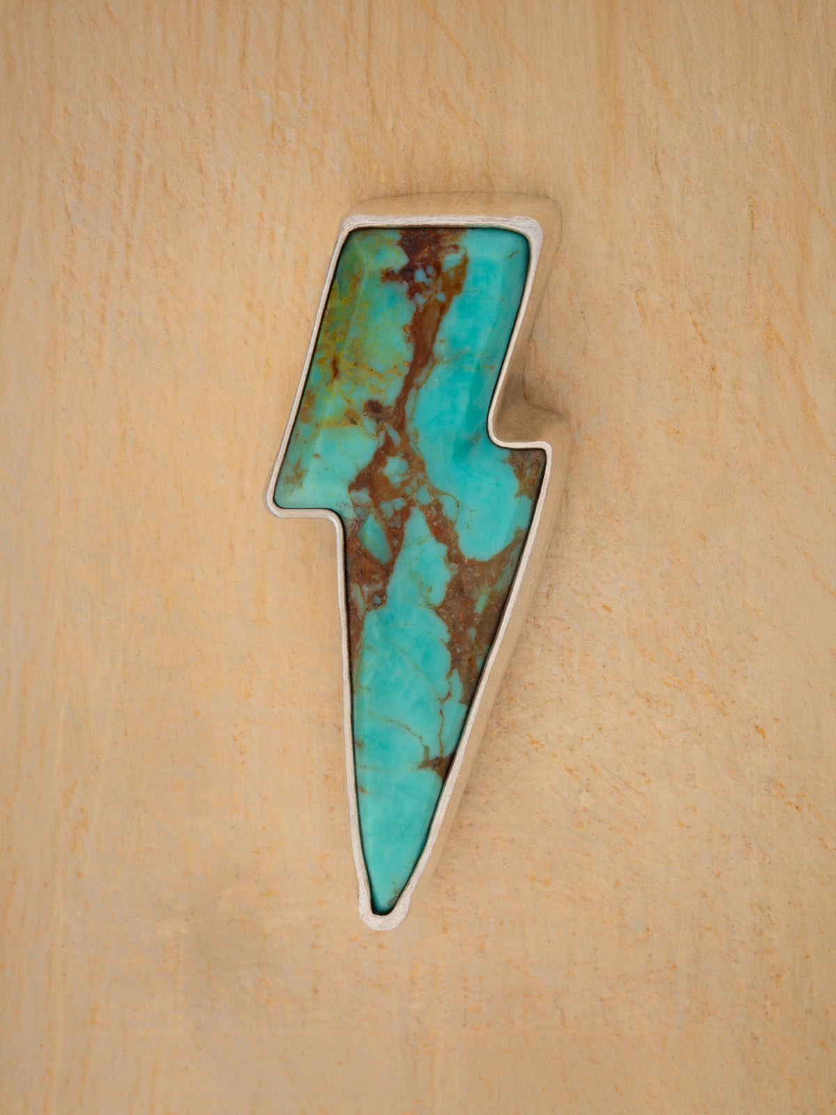 Turquoise Lightning Pin