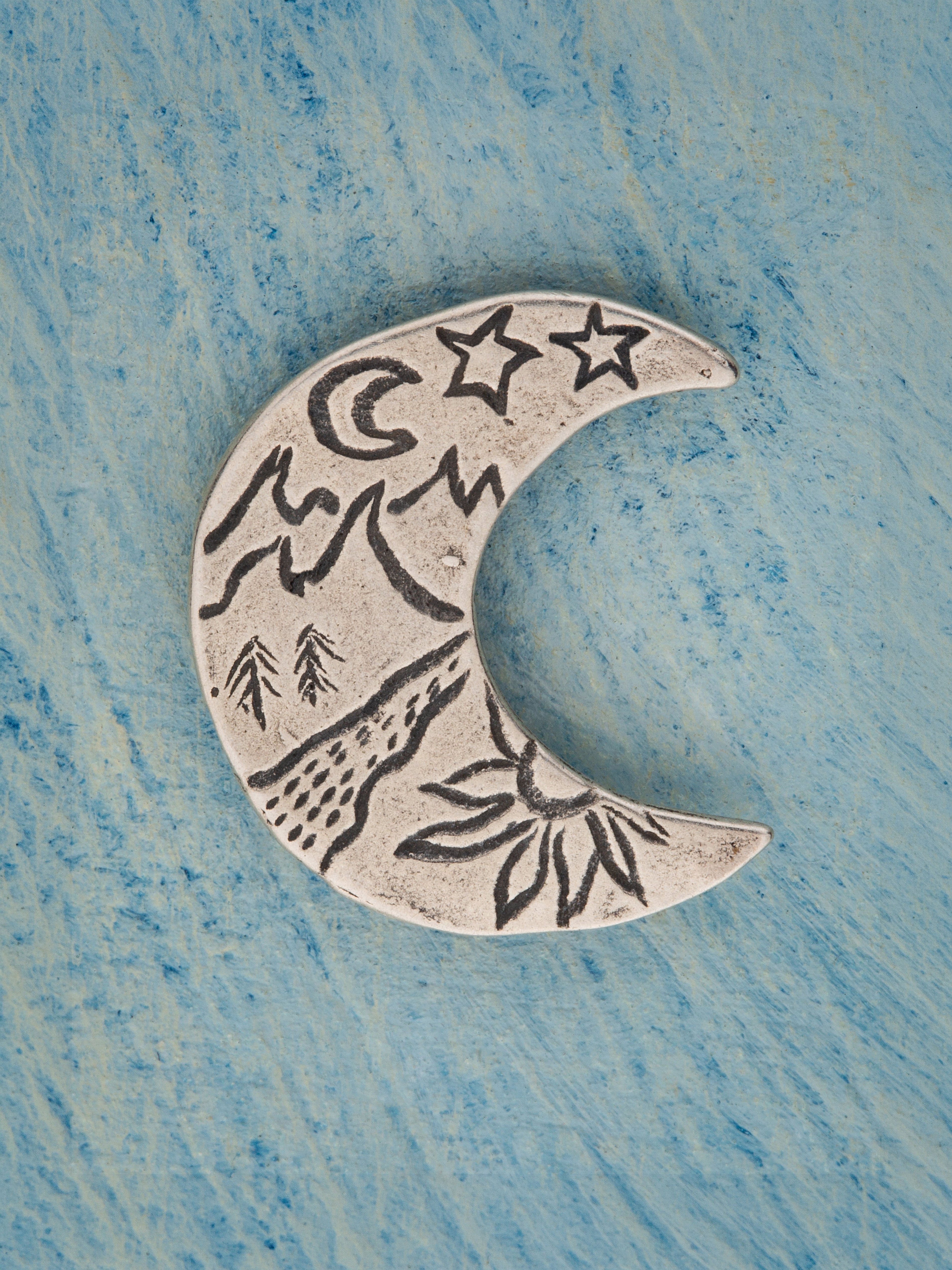Wild Moon Rising Pin